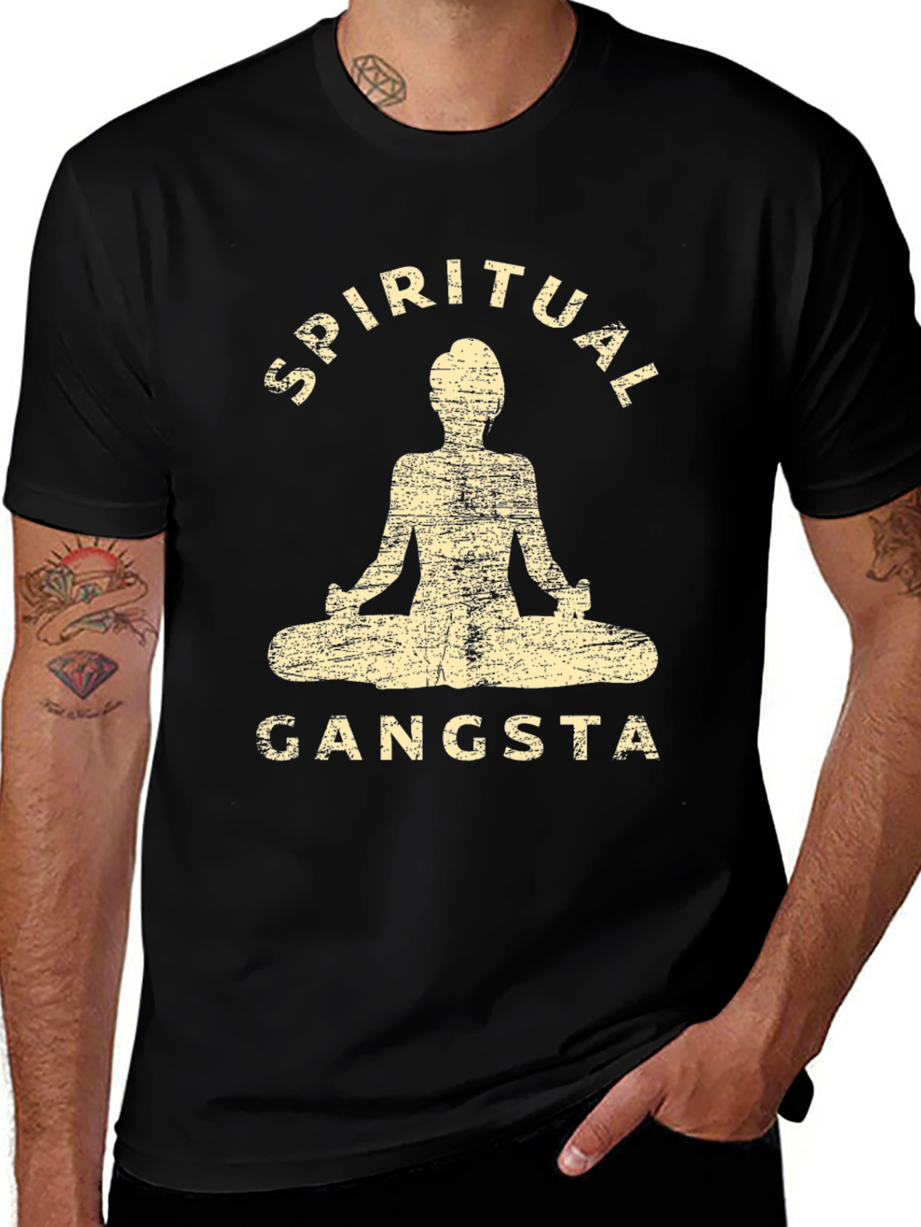 Variant 11 of Spiritual Gangsta Graphic Tee - Zen Style Shirt