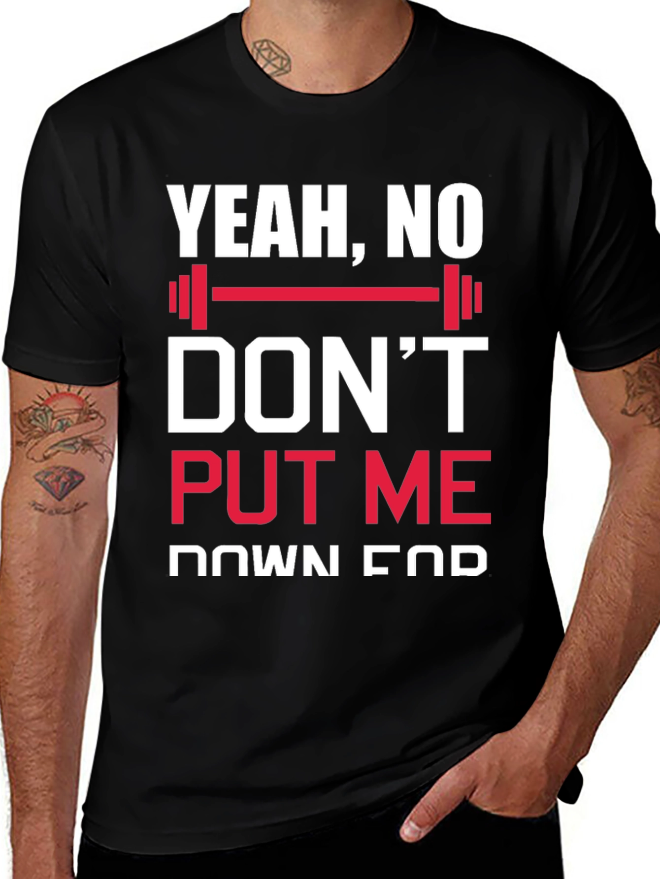 Yeah No Don't Put Me Down For Cardio T-Shirt
