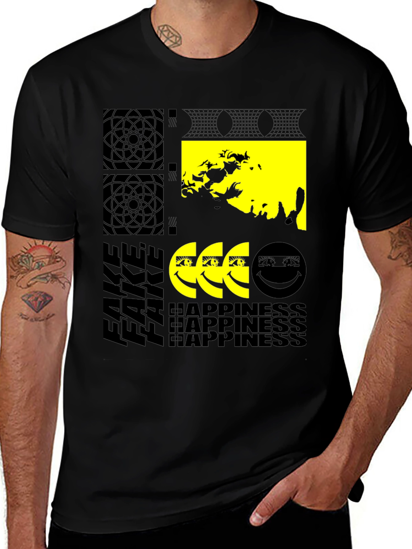 Variant 15 of Fake Happiness Graphic T-Shirt