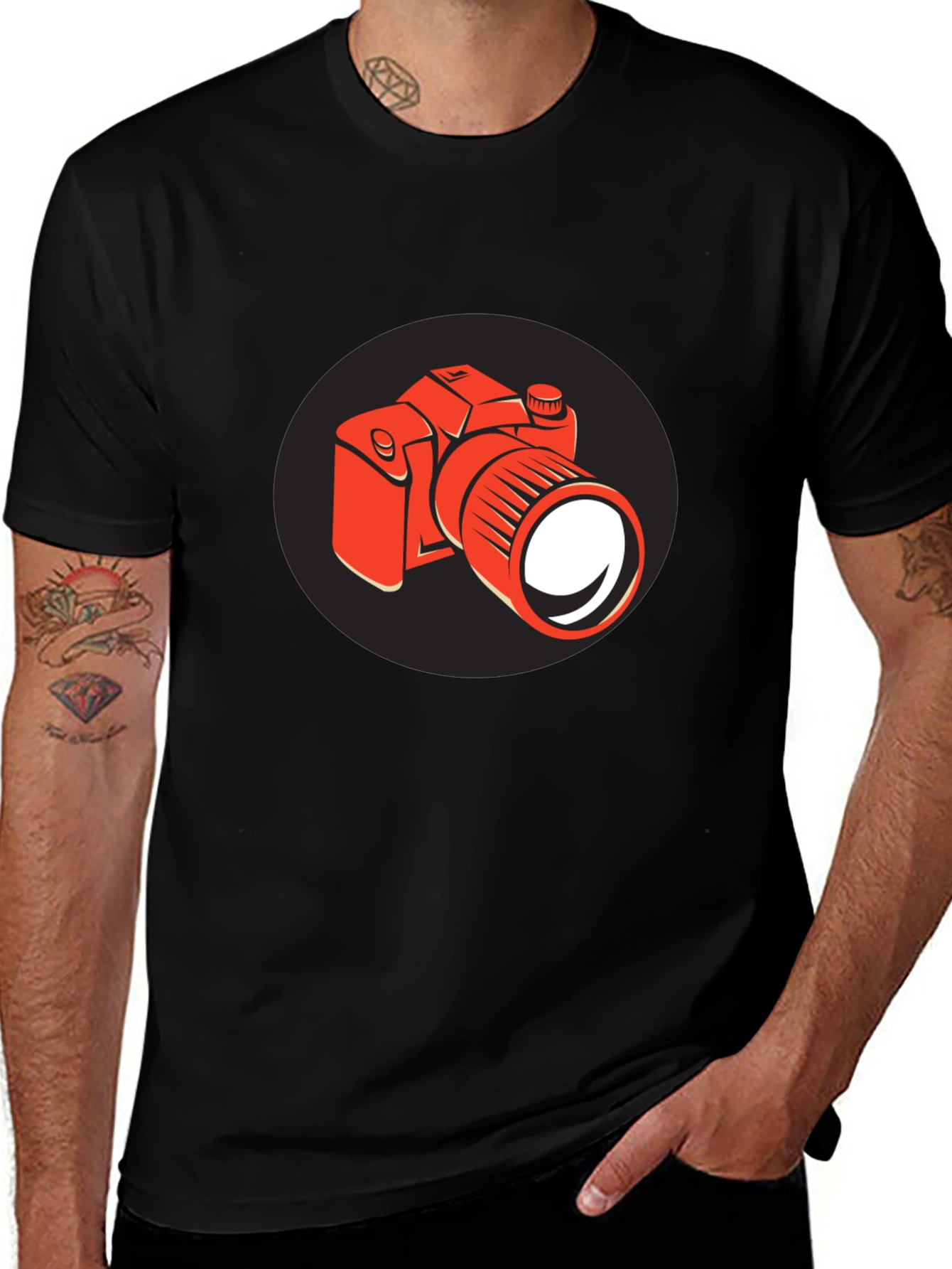 Variant 27 of Photographer's Tee: Retro Camera Graphic T-Shirt