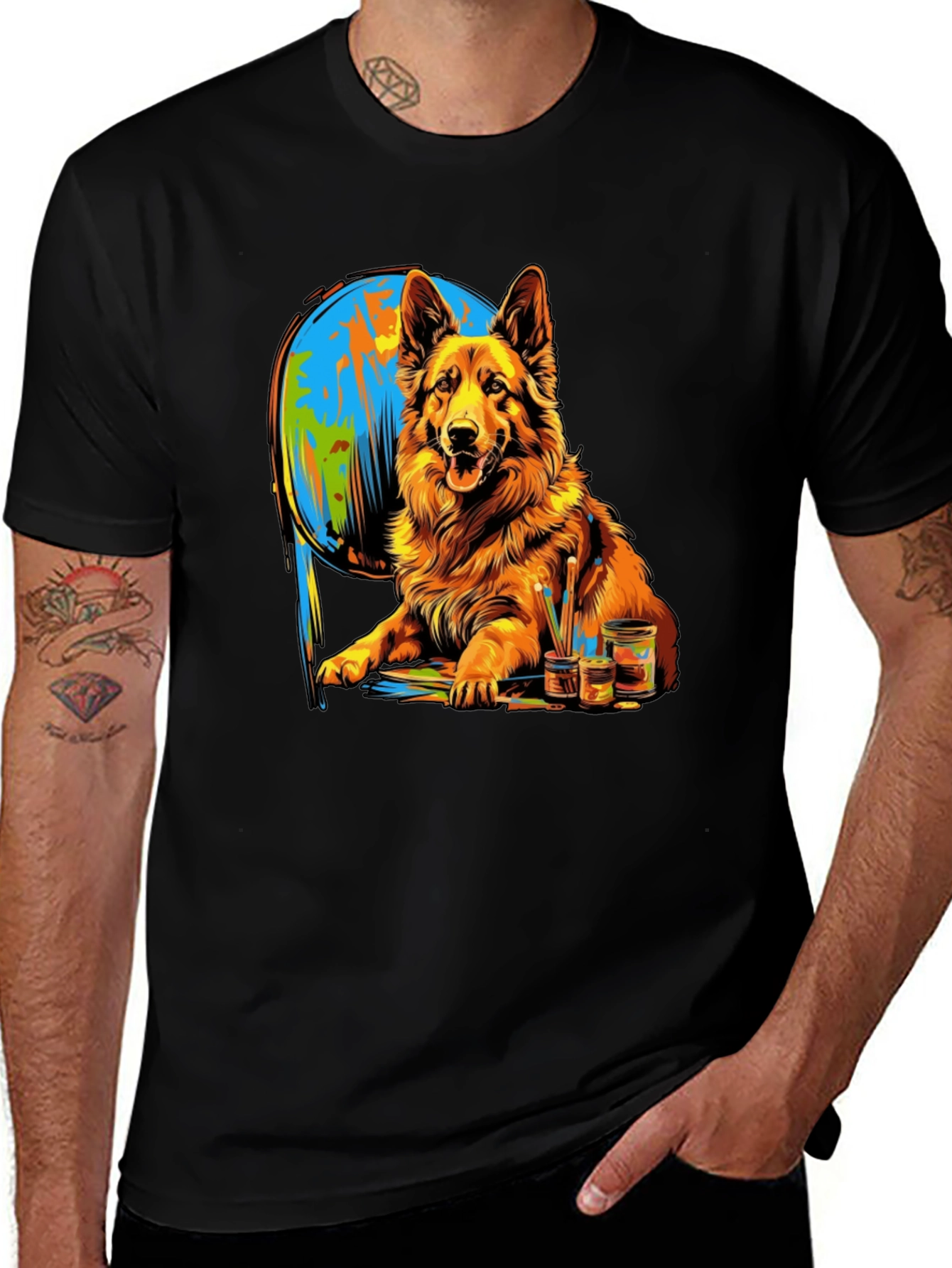 Dog Painting T-Shirt