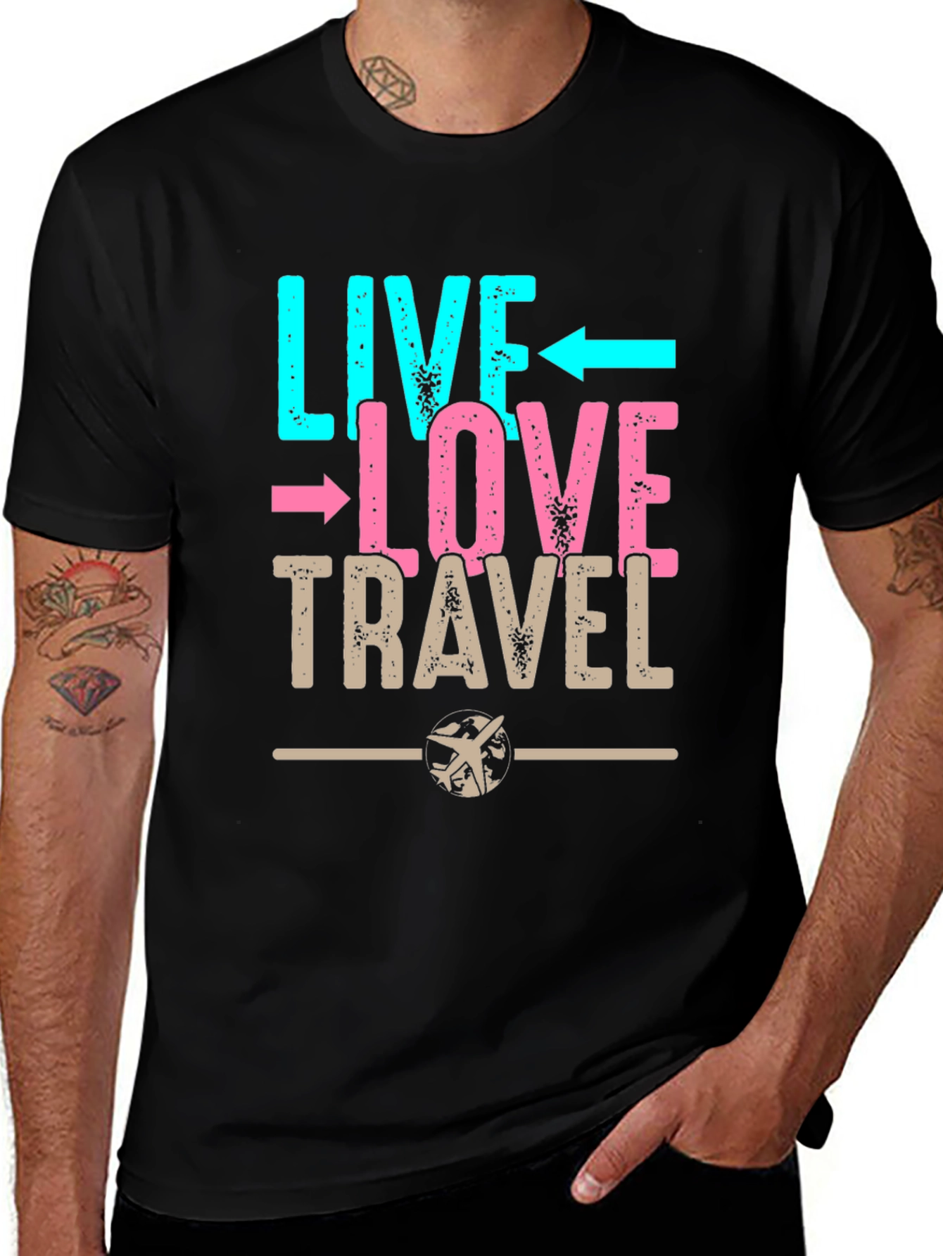 Variant 19 of Live Love Travel Graphic Tee - Adventure Ready