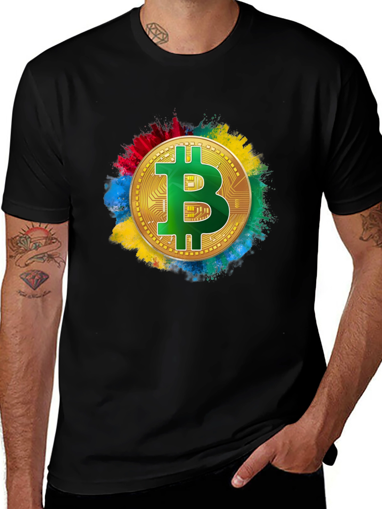 Bitcoin Crypto T-Shirt - Coin Design Graphic Tee