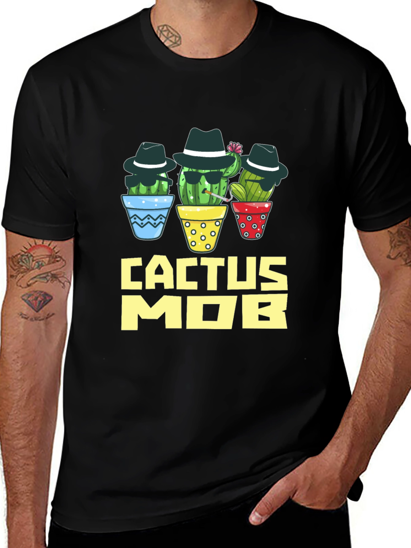 Cactus Mob Graphic T-Shirt