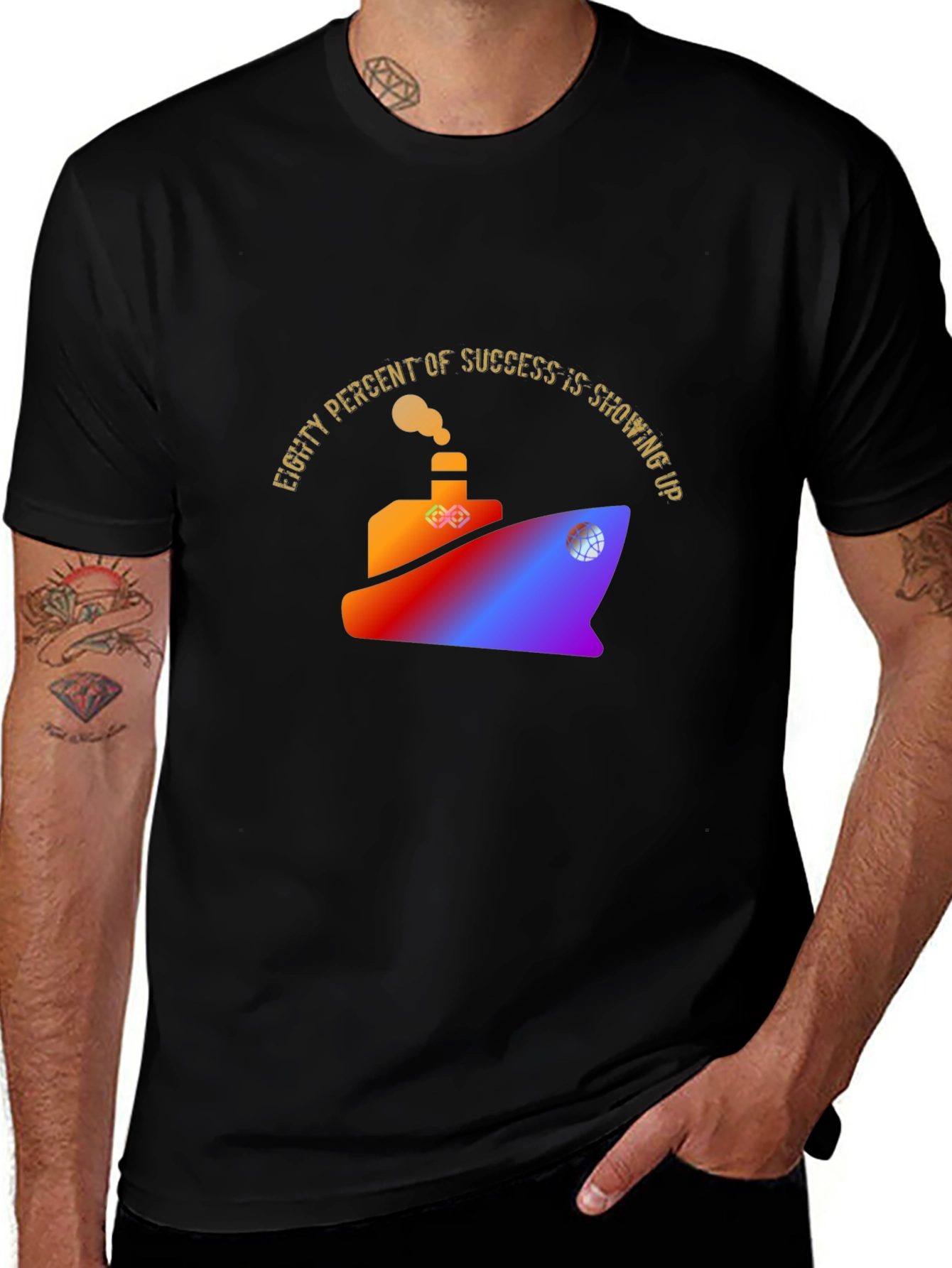 Variant 24 of Eighty Percent Success T-Shirt | Motivational Design