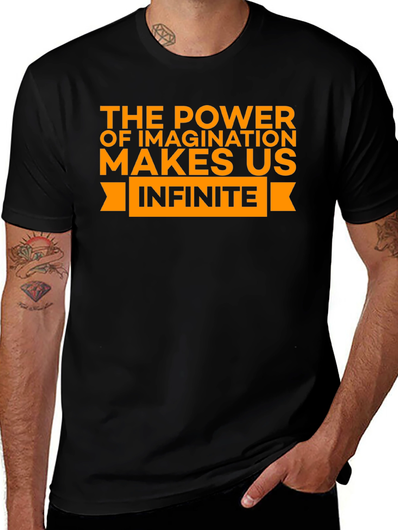 Variant 5 of Infinite Imagination Black Graphic Tee