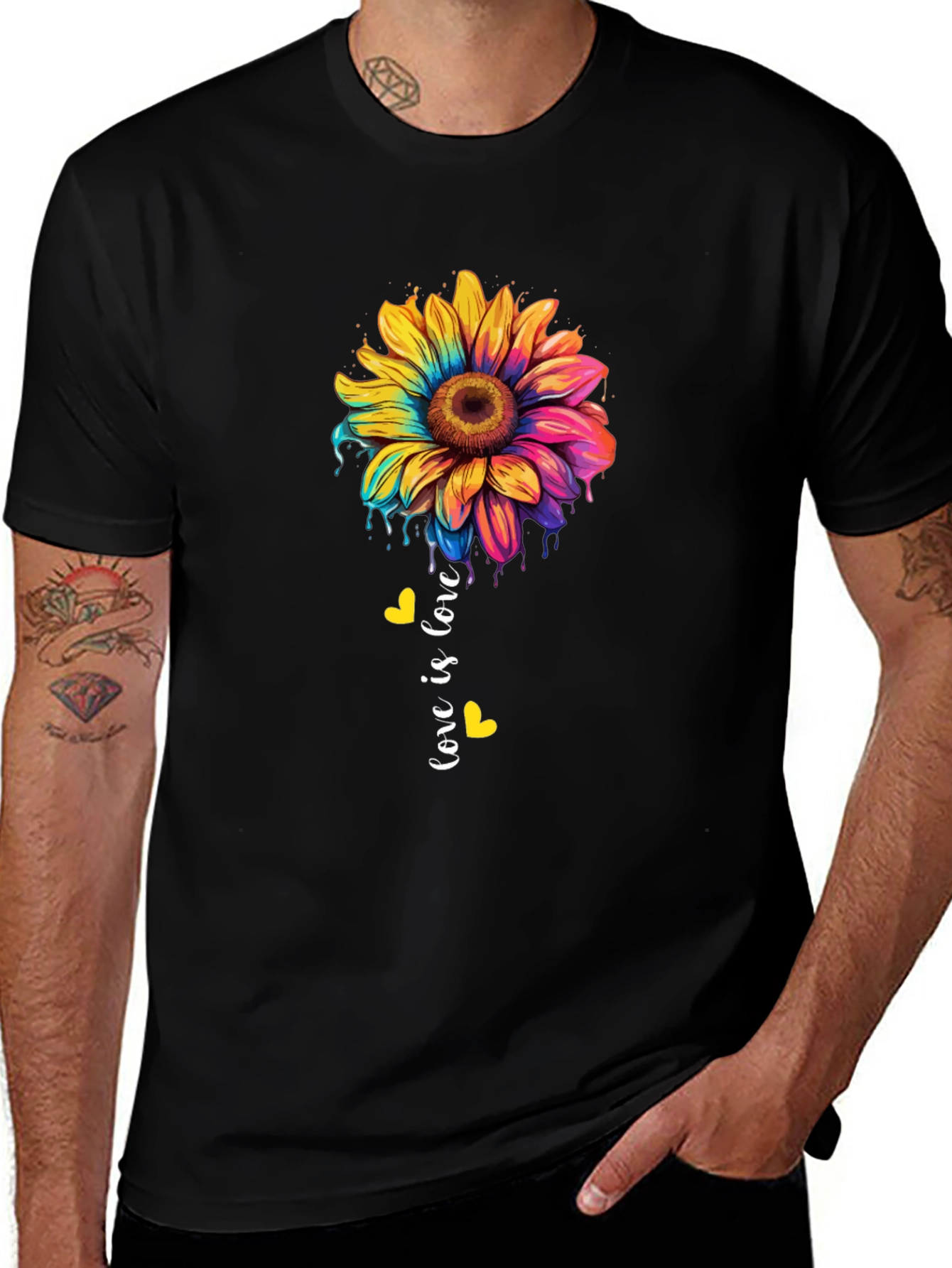 Variant 9 of Love Is Love Sunflower Graphic Tee