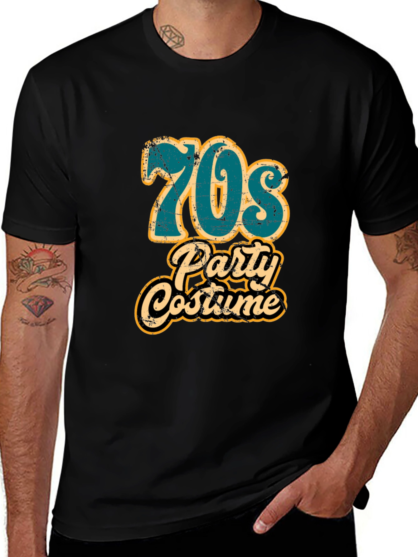 Variant 2 of Retro 70s Party Costume T-Shirt