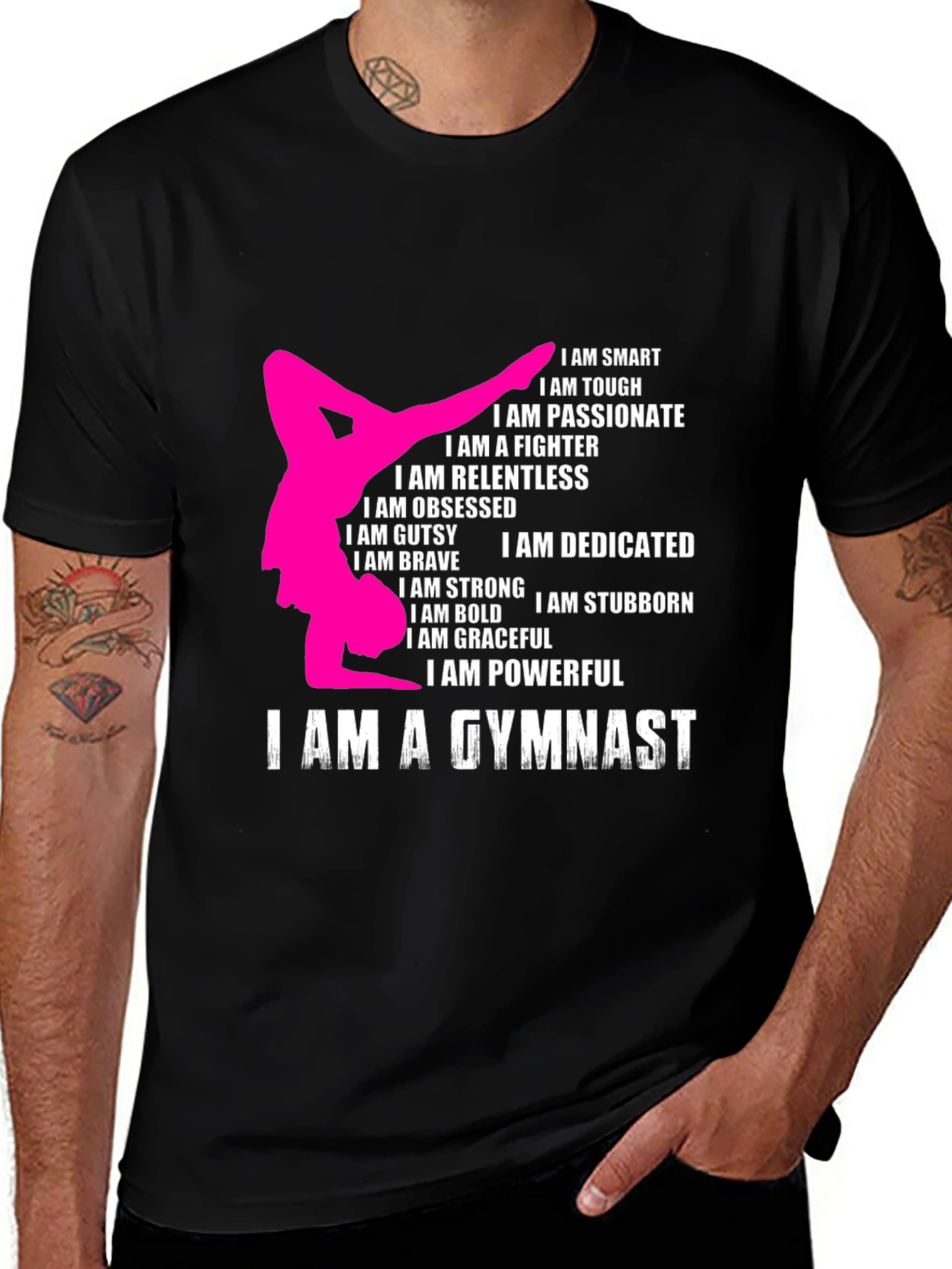 Gymnast Graphic T-Shirt - Smart, Tough & Passionate