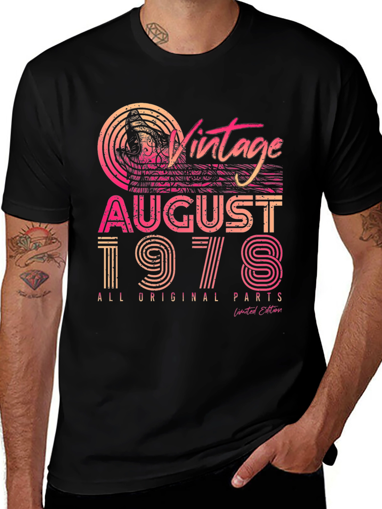Variant 17 of Vintage August 1978 T-Shirt, Limited Edition