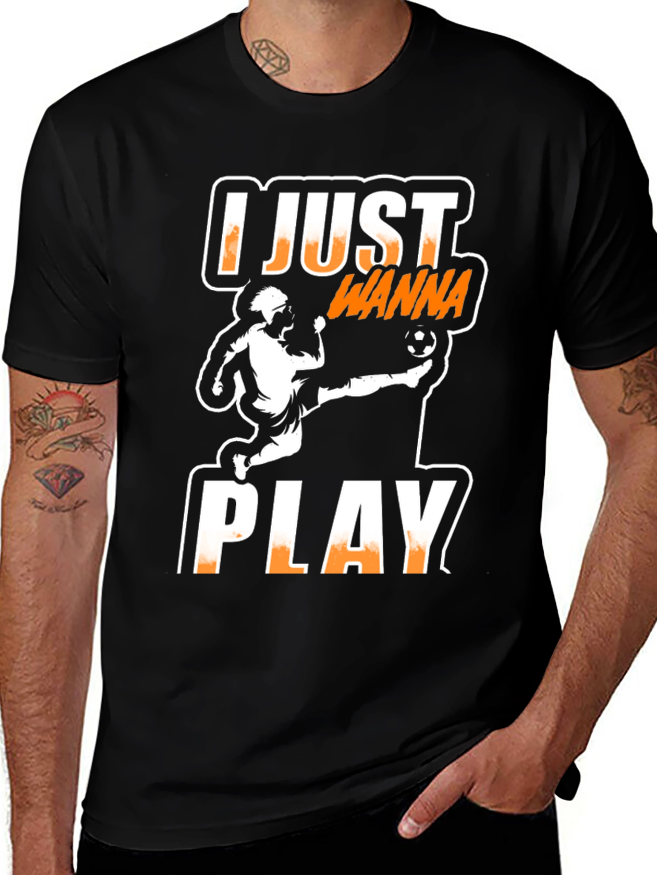 Variant 16 of Soccer Player T-Shirt - I Just Wanna Play