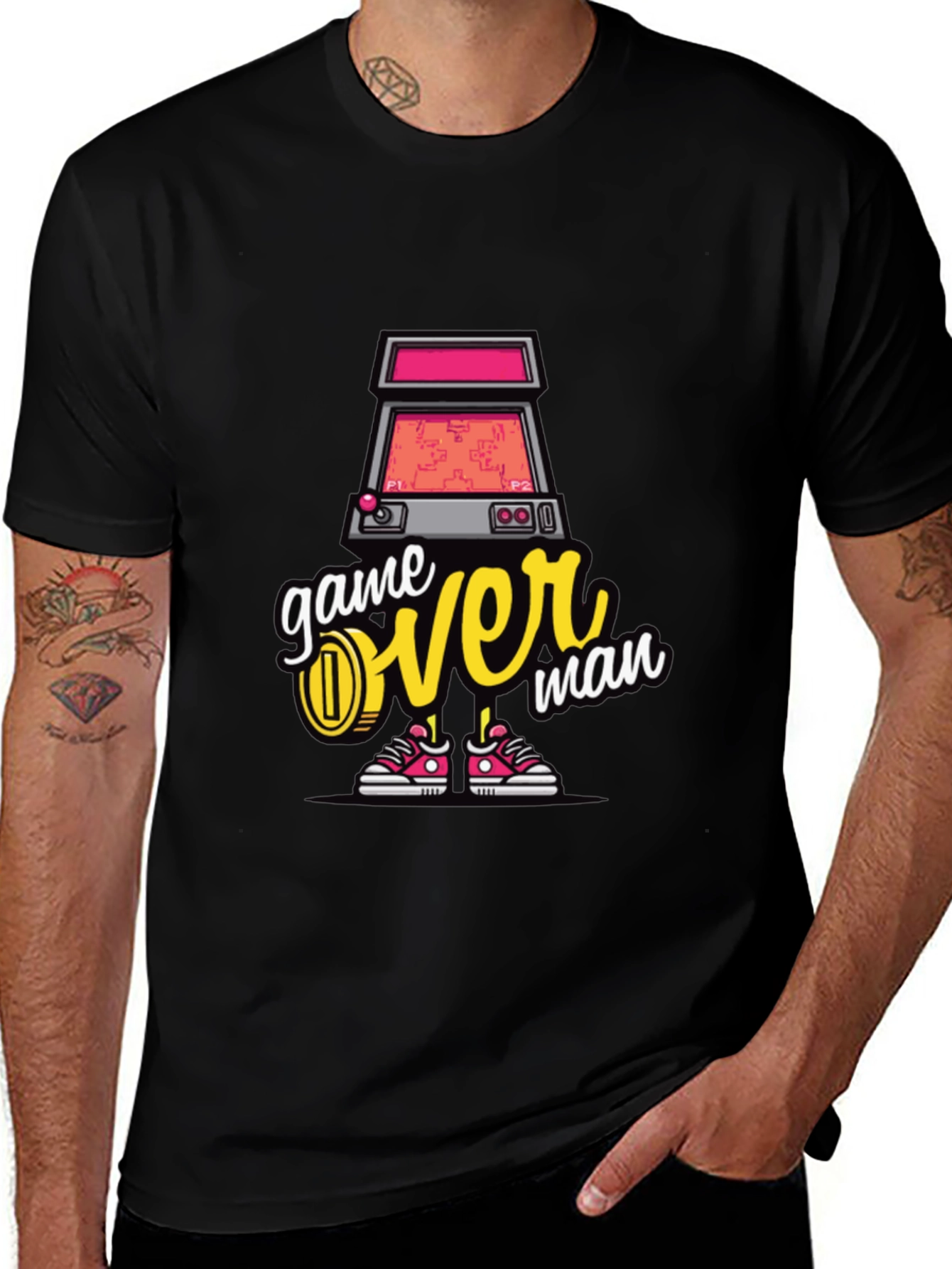 Variant 3 of Game Over Man Graphic Tee - Gamer T-Shirt