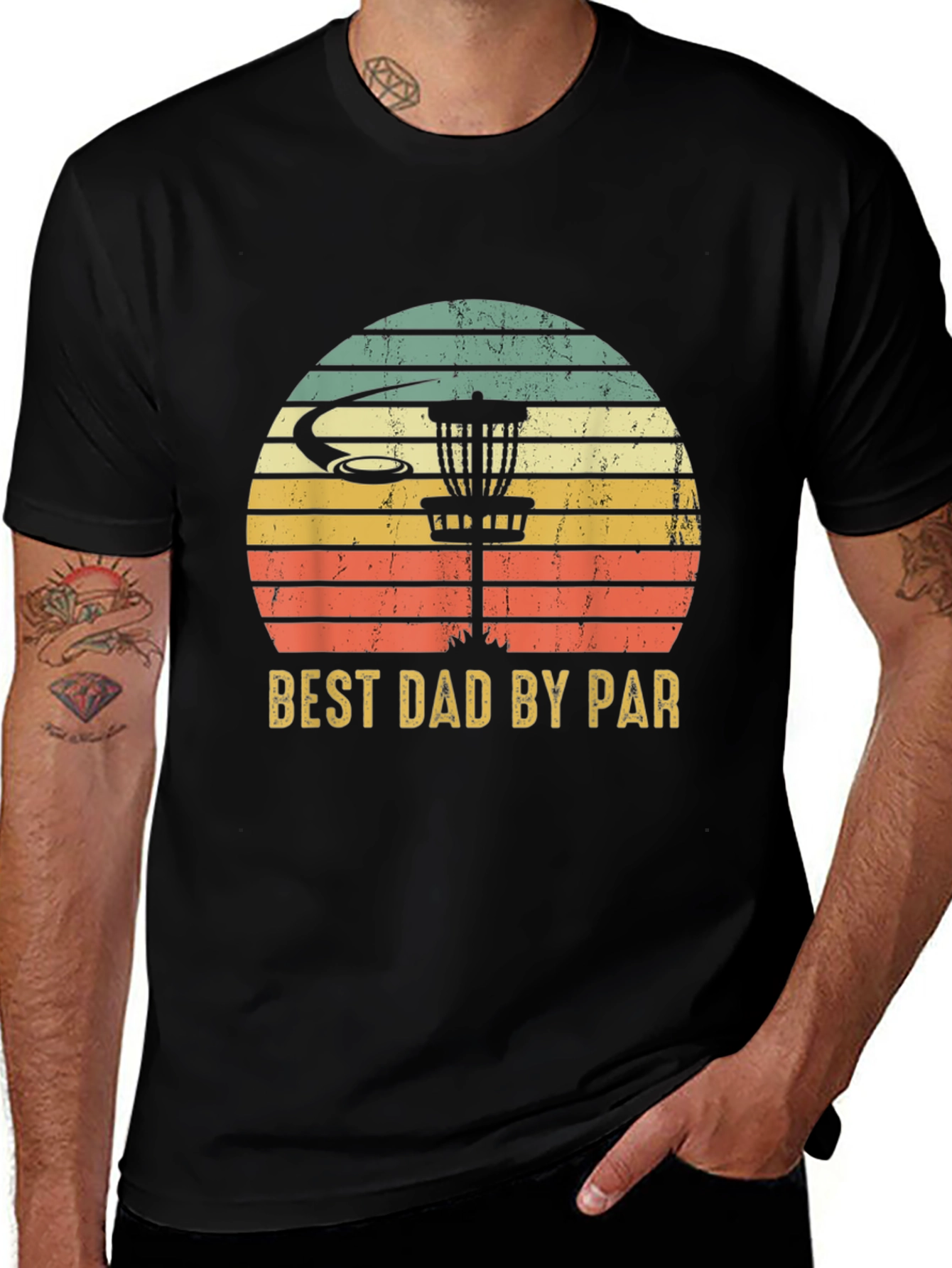 Variant 9 of Best Dad By Par Disc Golf T-Shirt