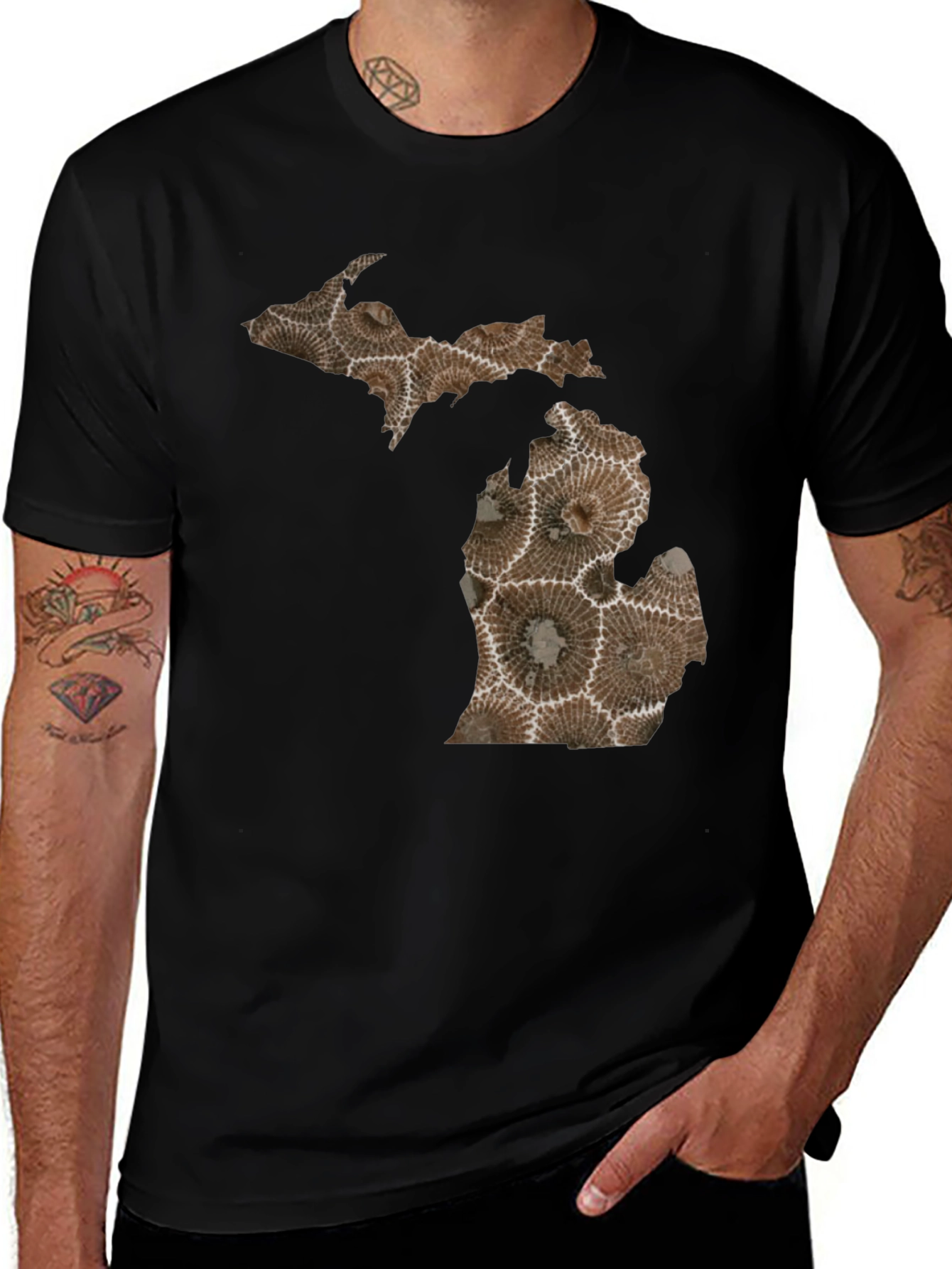 Michigan Petoskey Stone Graphic Tee