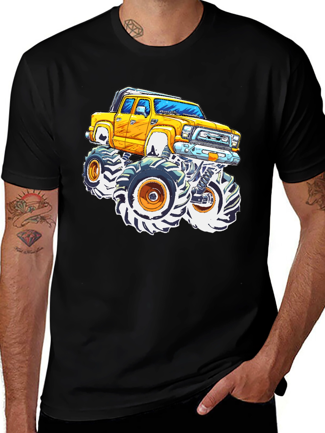 Variant 23 of Monster Truck Graphic Tee - Cool Automotive Design