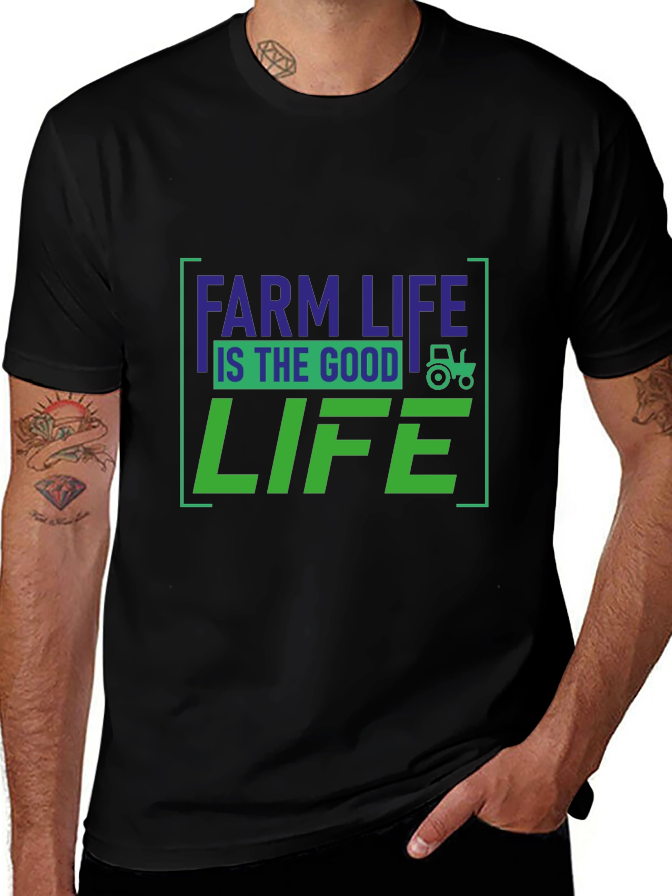 Variant 16 of Farm Life is the Good Life T-Shirt