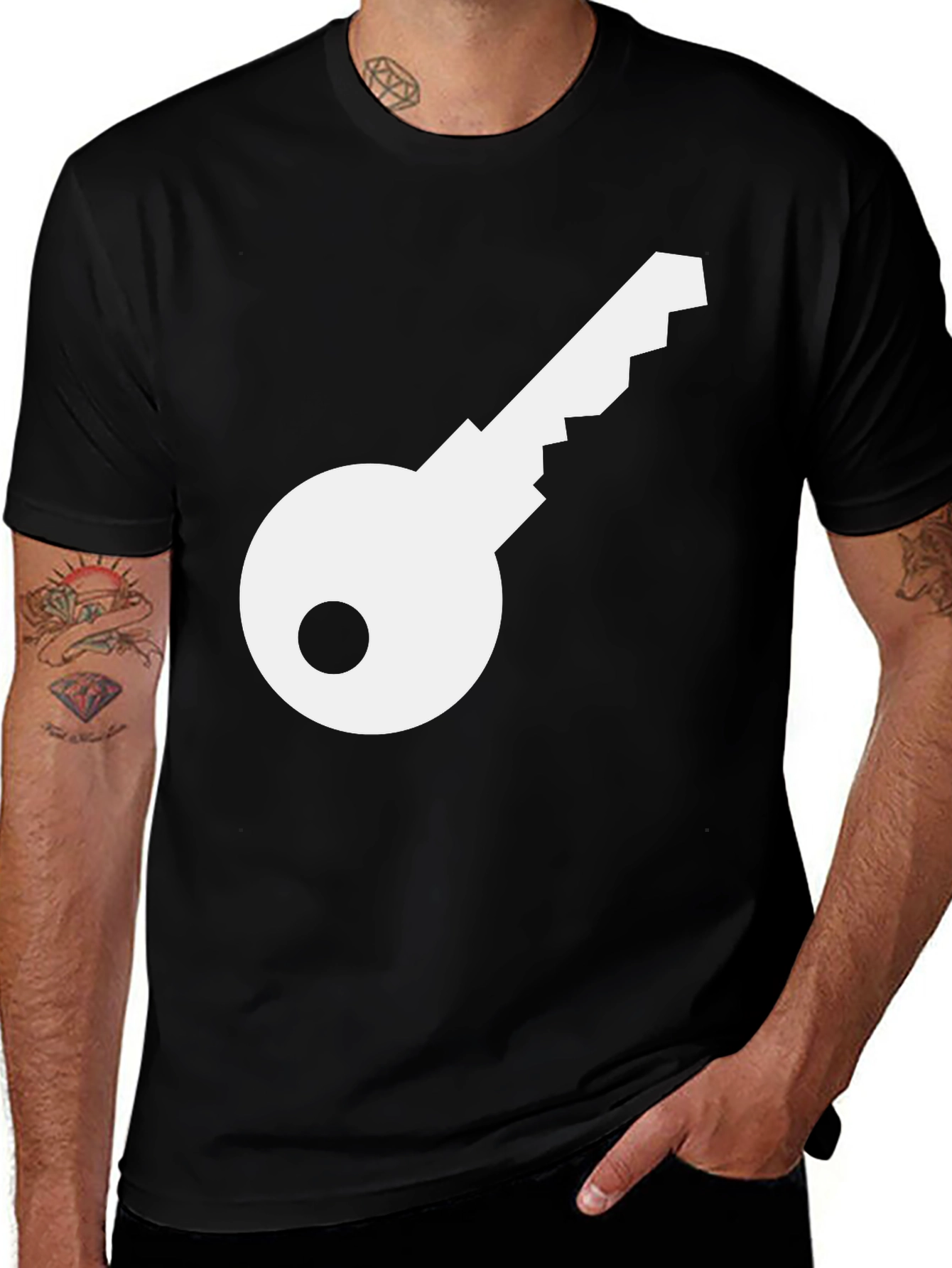 Key Graphic Black T-Shirt