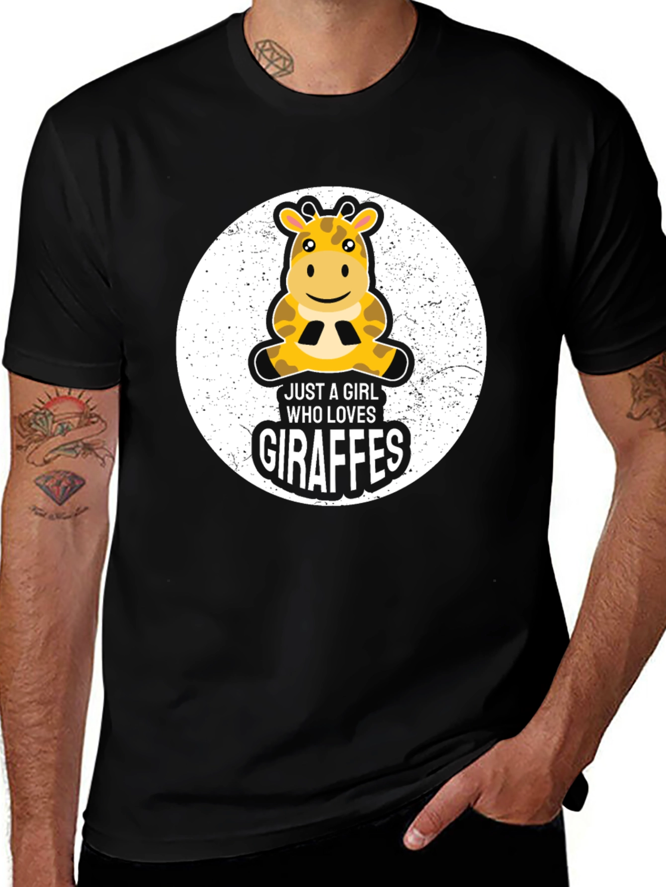 Variant 4 of Just a Girl Who Loves Giraffes T-Shirt