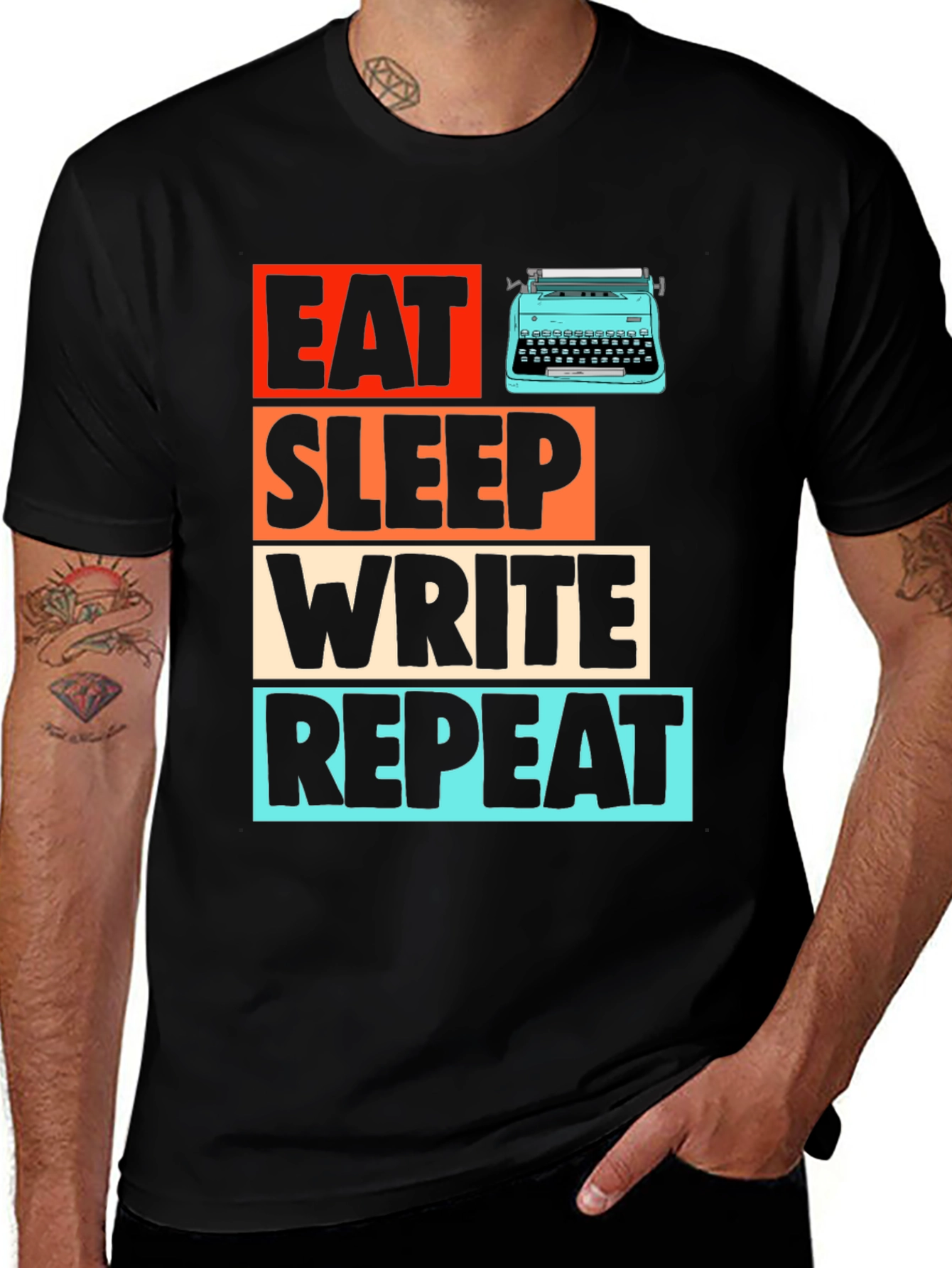 Variant 28 of Eat Sleep Write Repeat T-Shirt
