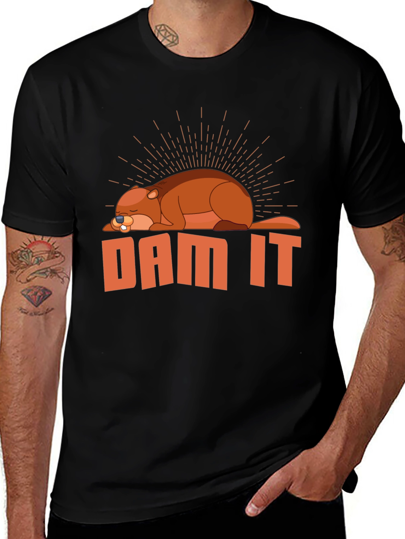 Variant 2 of Dam It Beaver T-Shirt - Funny Graphic Tee