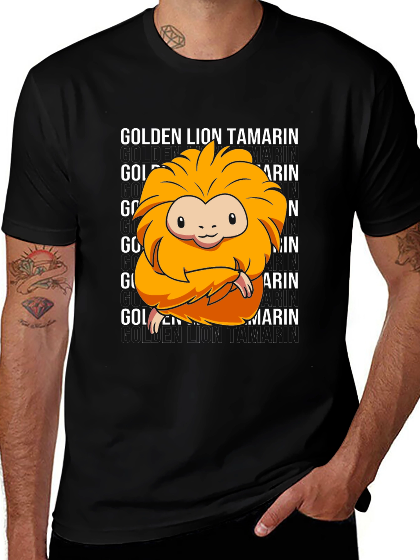Variant 8 of Golden Lion Tamarin Graphic T-Shirt