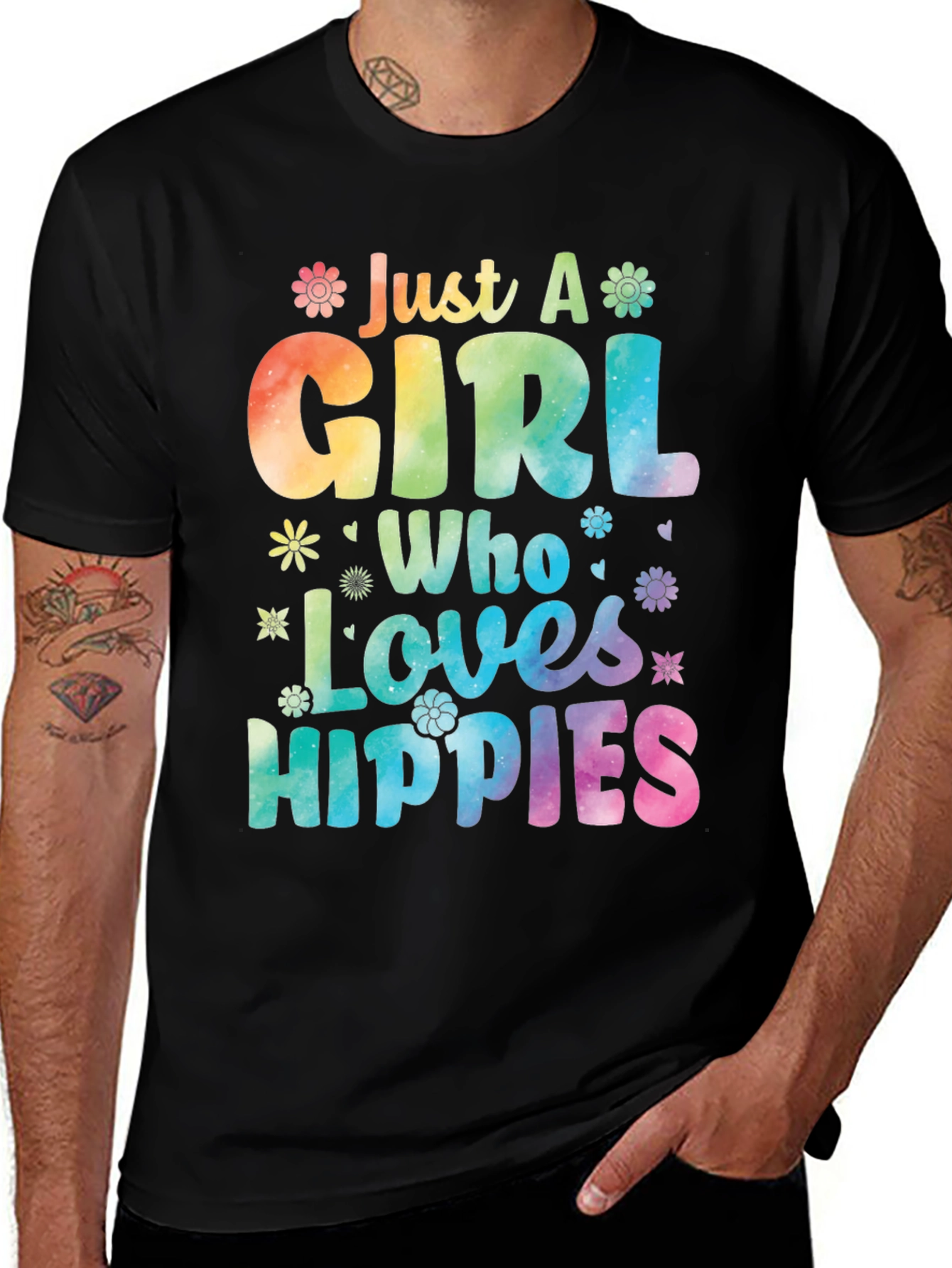 Just a Girl Who Loves Hippies T-Shirt