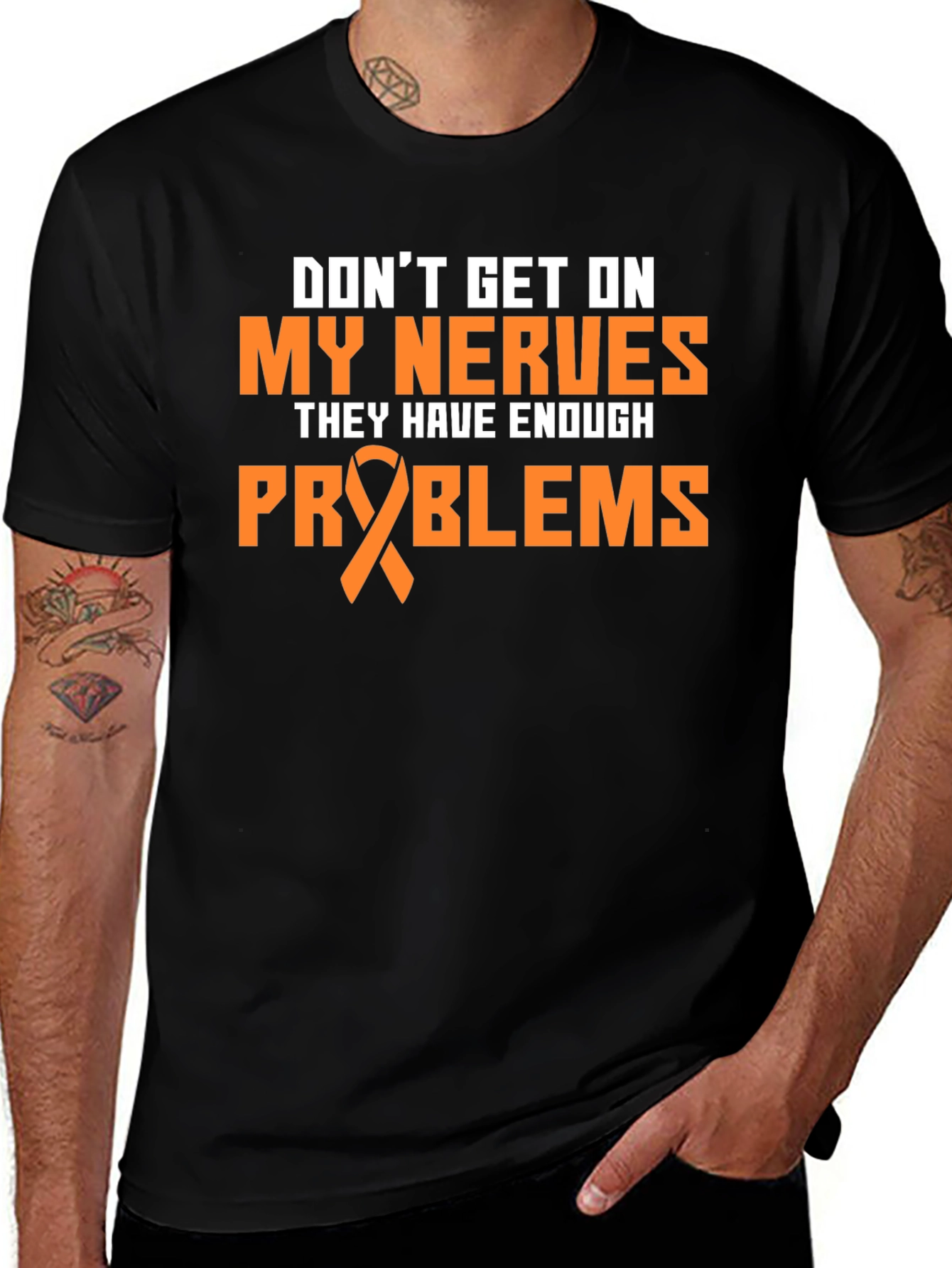Variant 17 of Don't Get on My Nerves T-Shirt