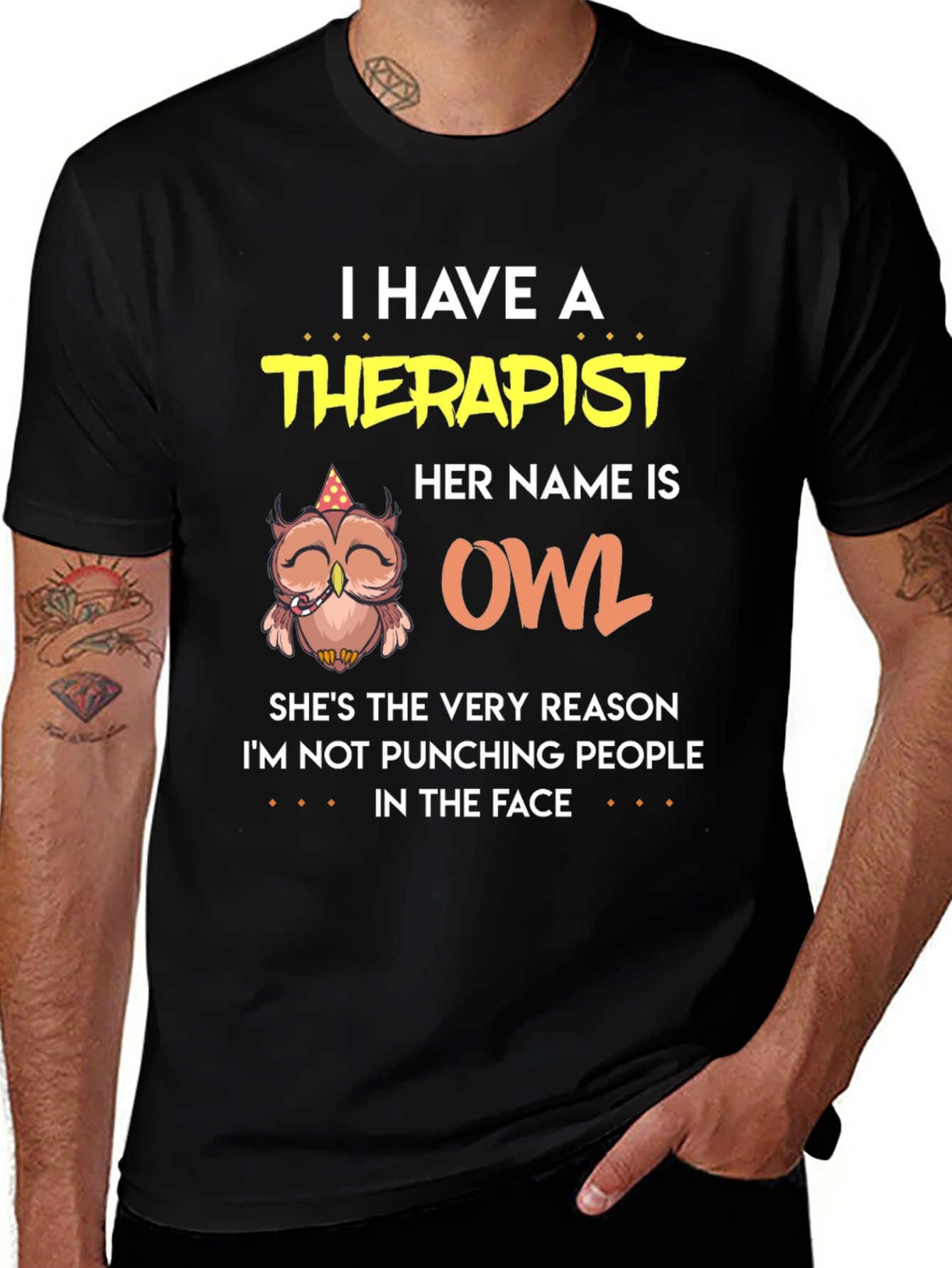 Variant 22 of Owl Therapist T-Shirt Funny Gift for Owl Lovers