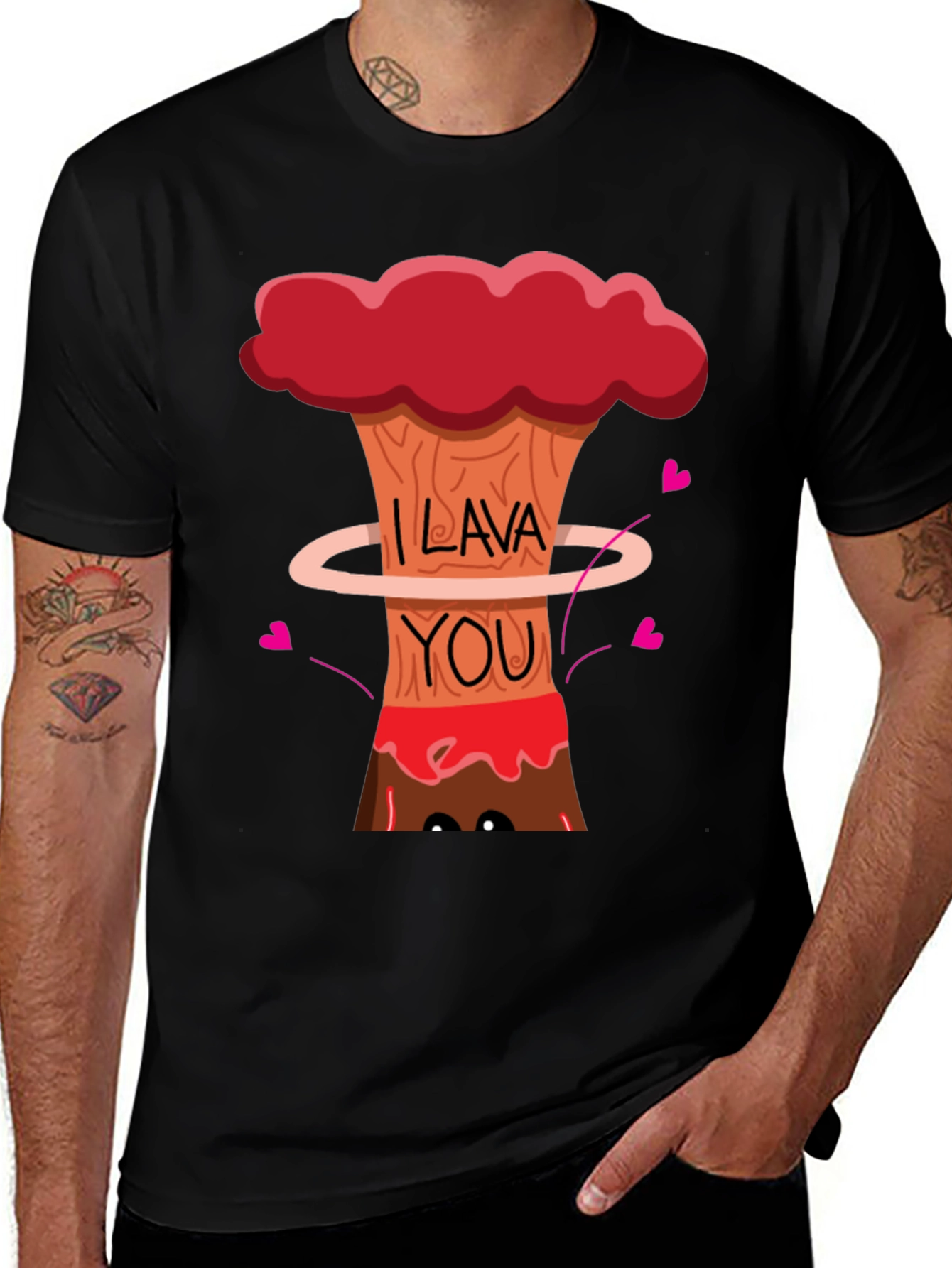 Variant 18 of I Lava You Graphic Tee - Volcanic Love!