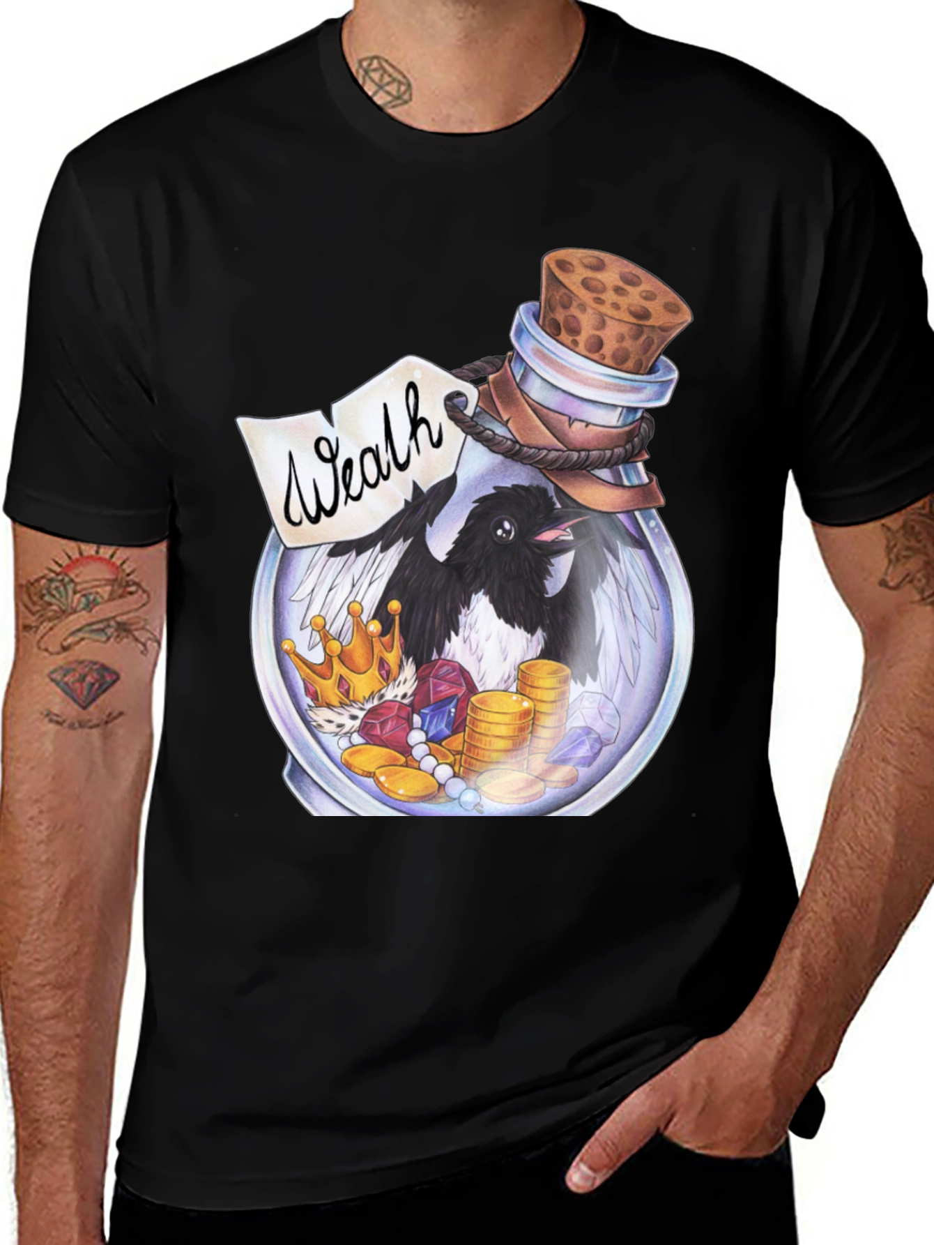 Variant 19 of Magpie Wealth Jar Graphic Tee