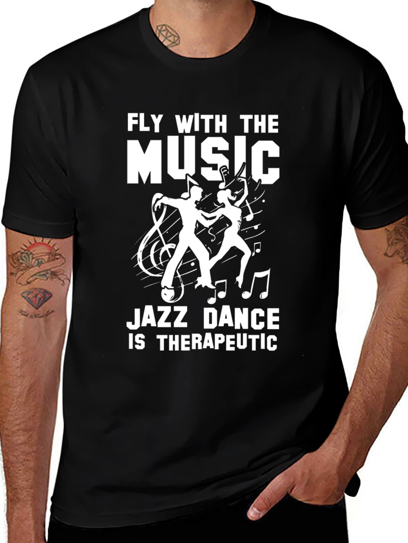Variant 20 of Fly with the Music Jazz Dance Graphic Tee