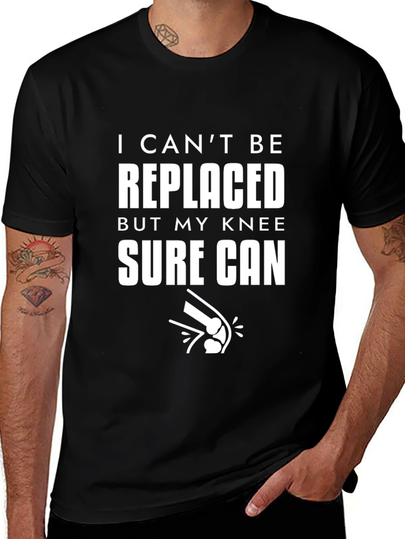 Funny Knee Replacement T-Shirt - Replaced Knee Gift