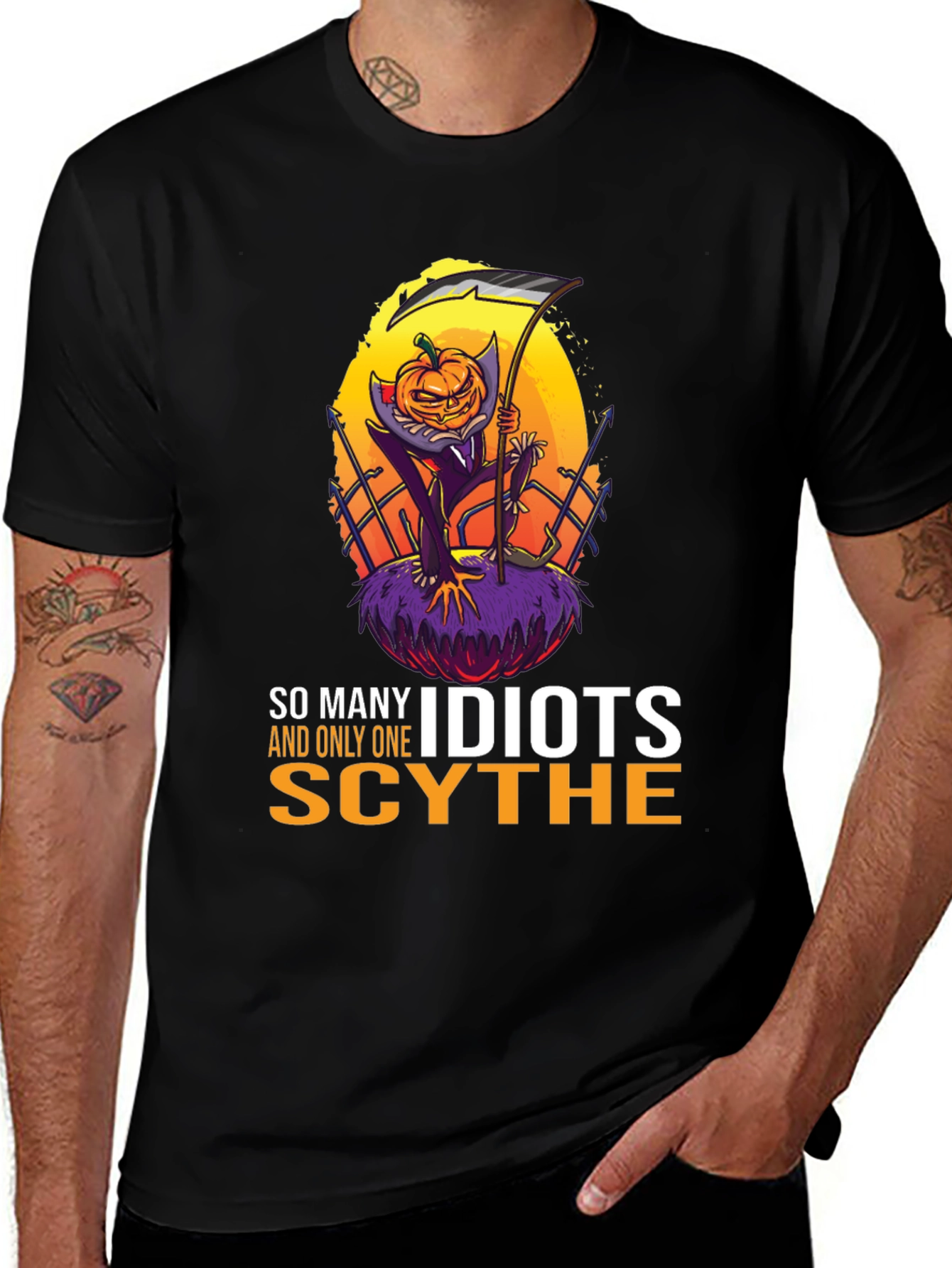So Many Idiots, Only One Scythe Halloween T-Shirt