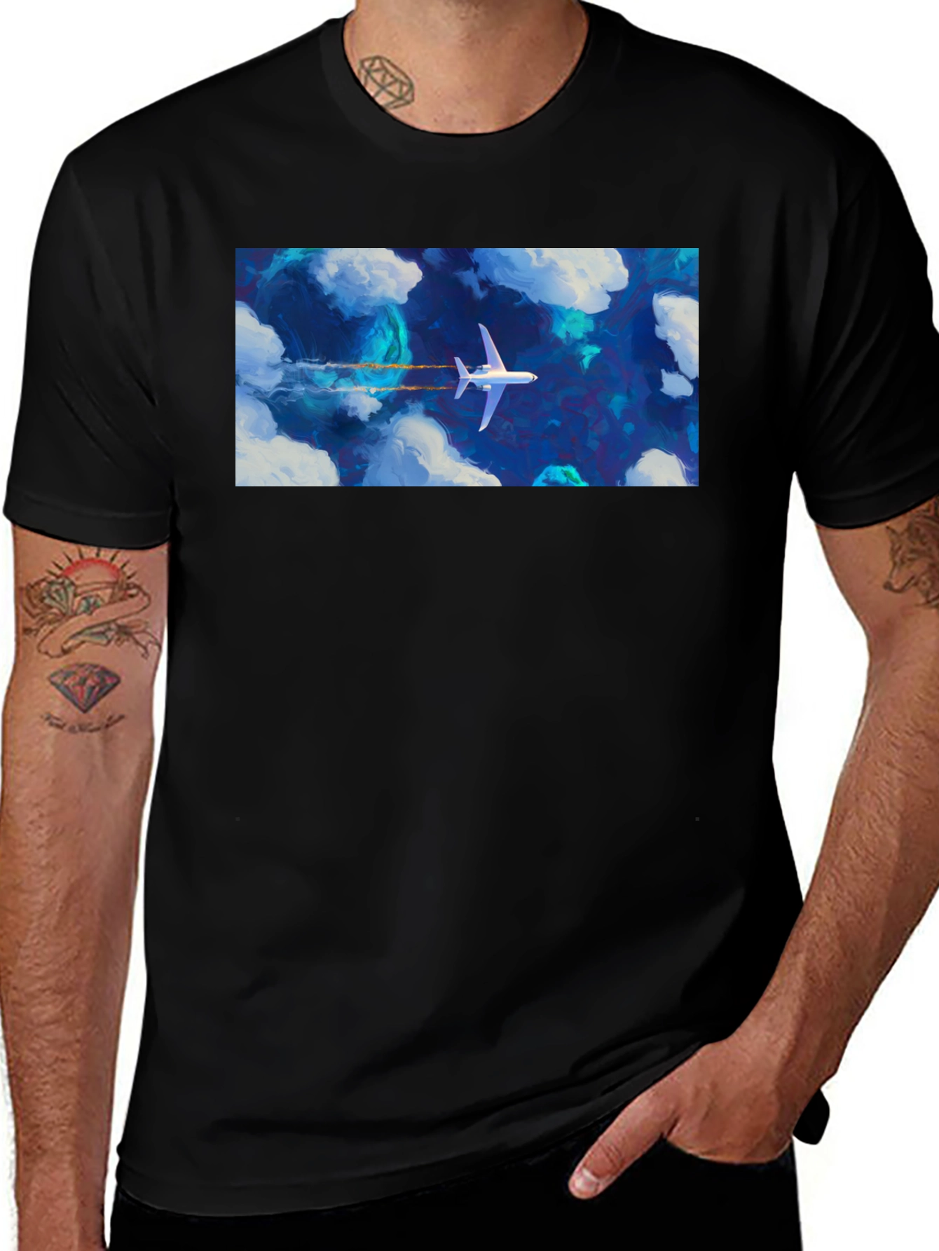 Airplane in the Sky Graphic Tee