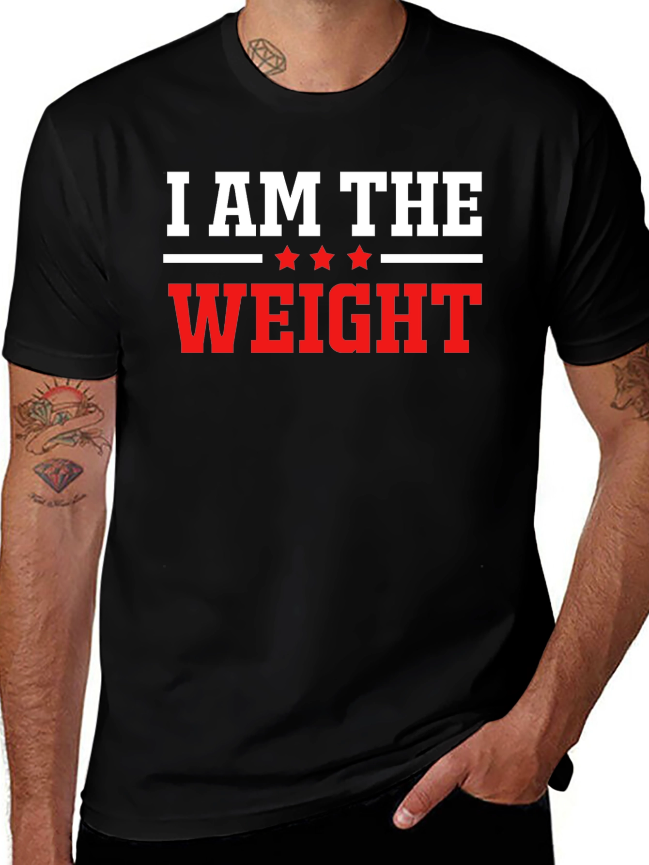 Variant 11 of I AM THE WEIGHT Funny T-Shirt
