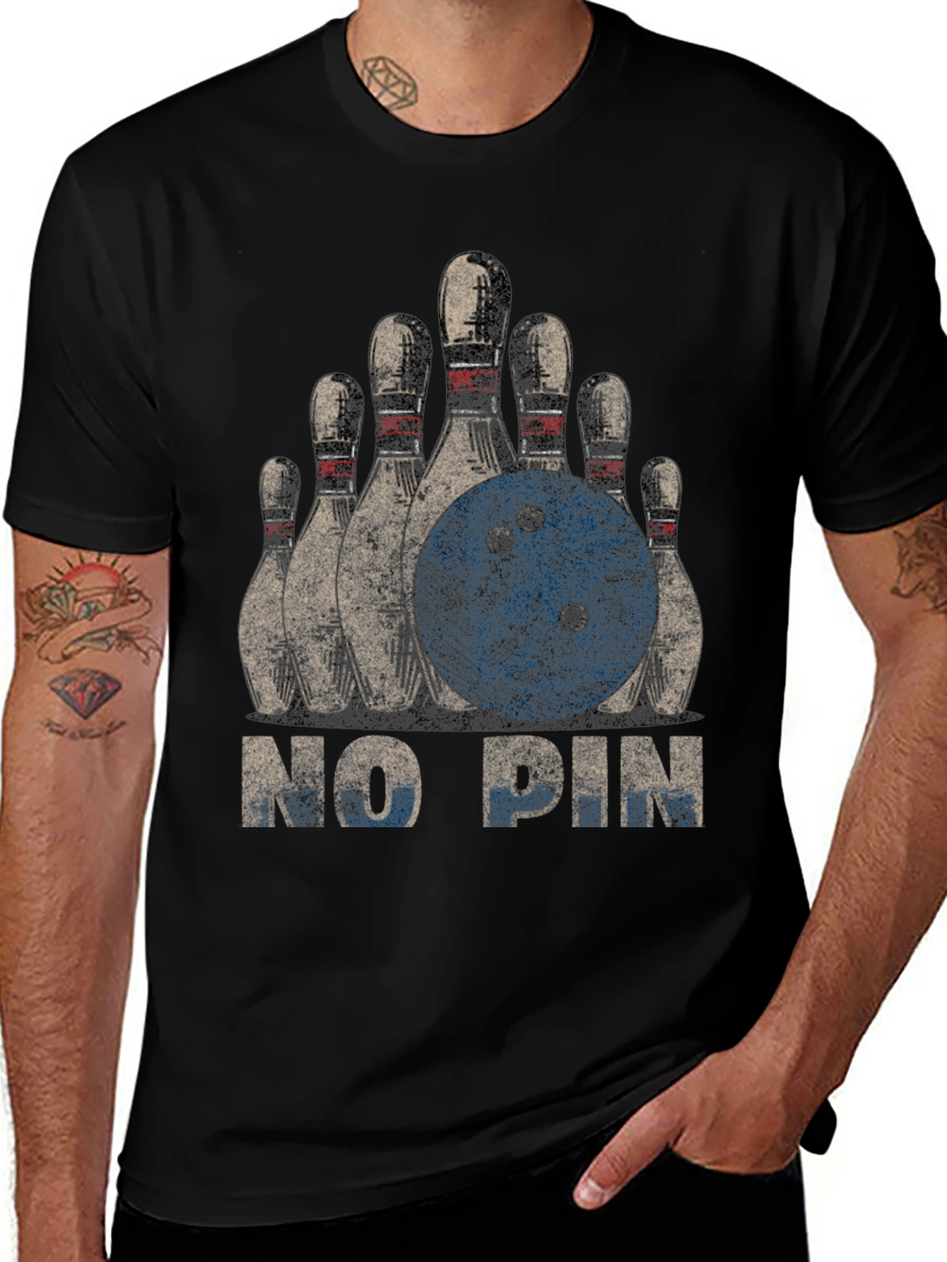 Variant 15 of No Pin Bowling T-Shirt