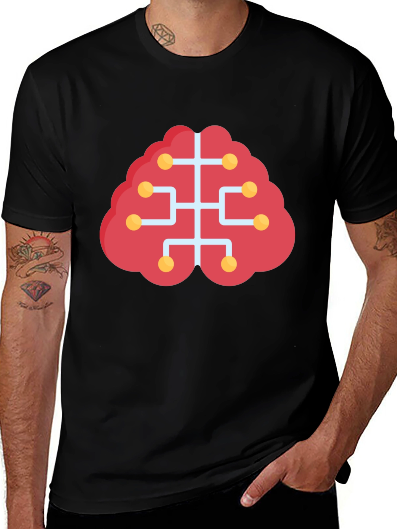 Variant 15 of Brain Circuit T-Shirt - Intelligent Design