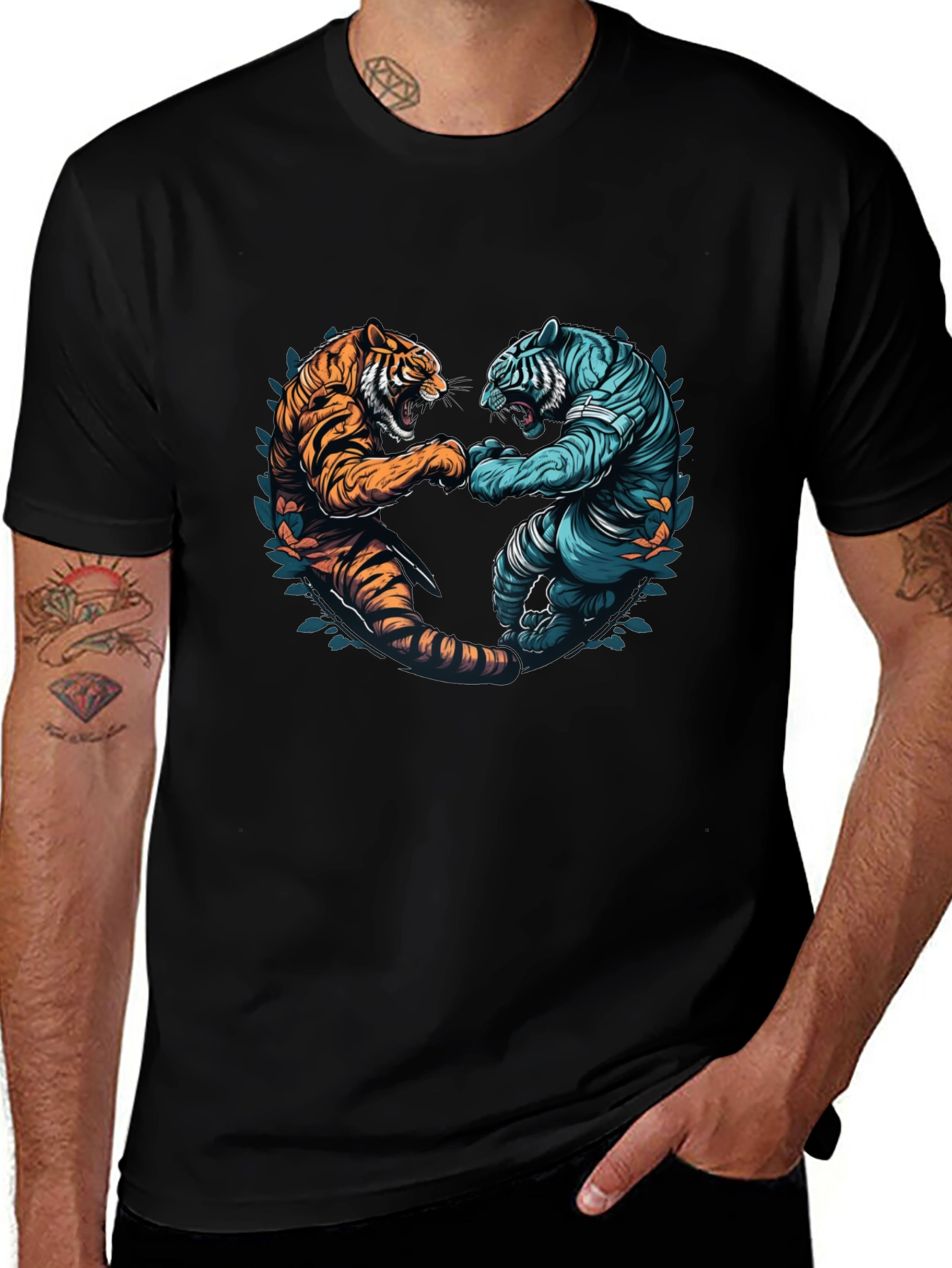 Variant 29 of Tiger Clash Graphic T-Shirt