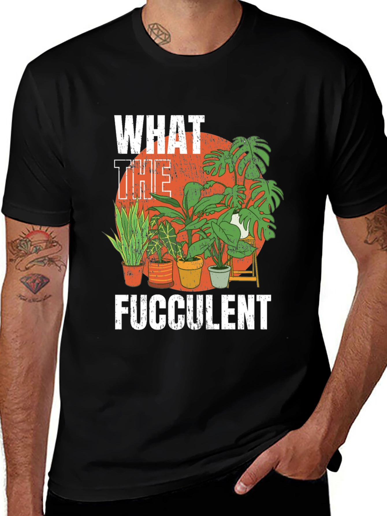 Variant 28 of What the Fucculent Funny Plant Lover T-Shirt