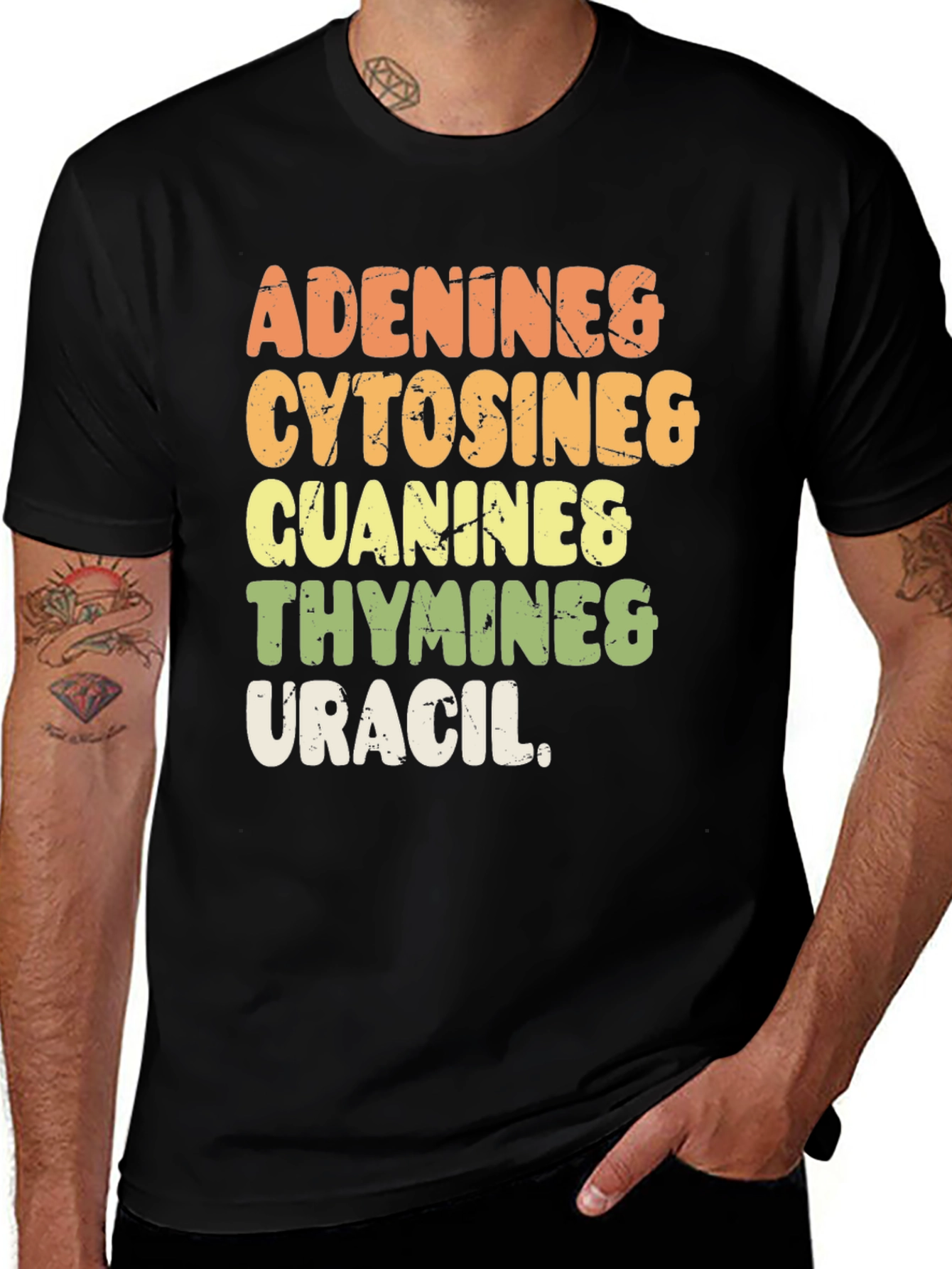 DNA Bases T-Shirt Adenine Cytosine Guanine Thymine