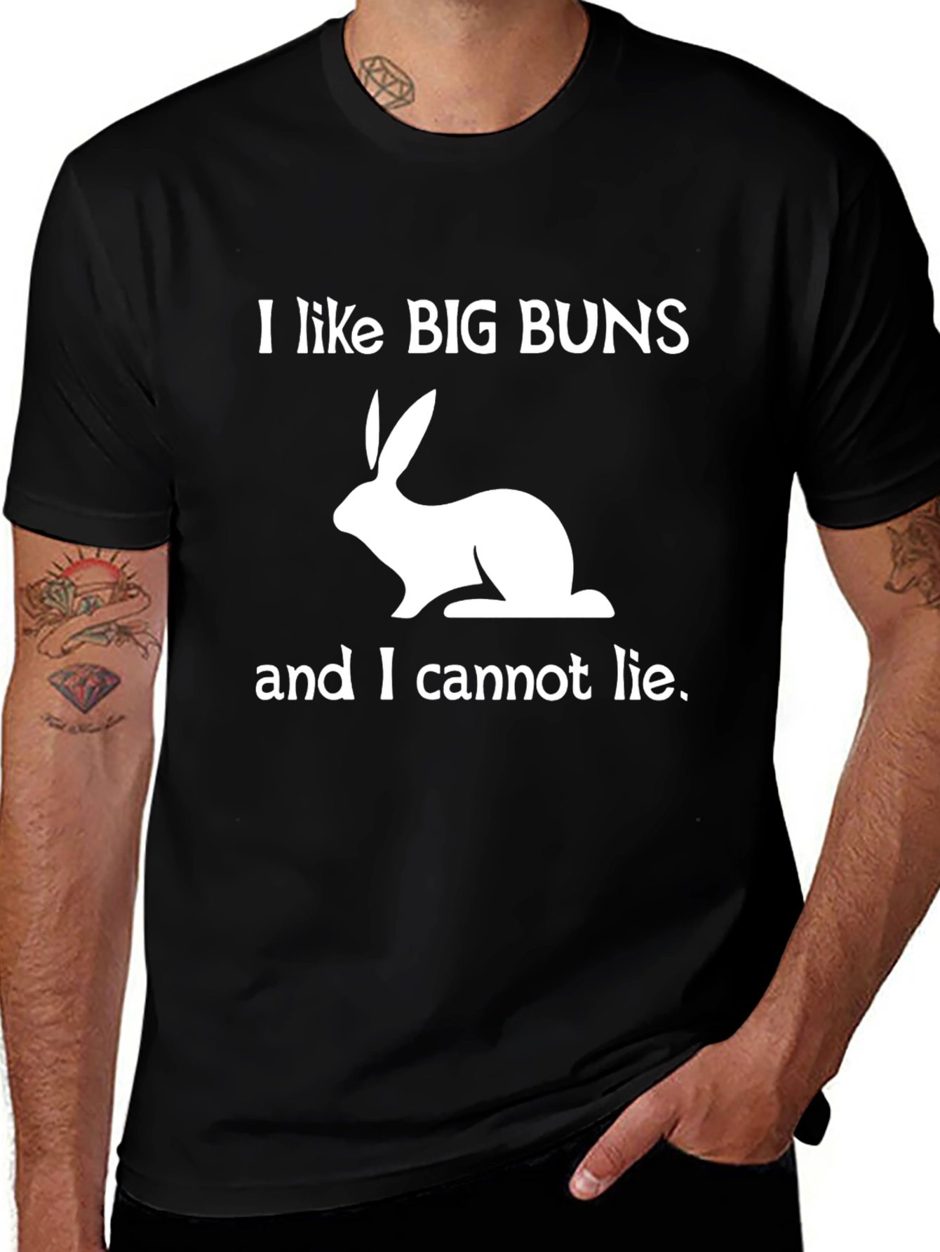 Variant 25 of Big Buns Bunny T-Shirt - Funny Novelty Graphic Tee