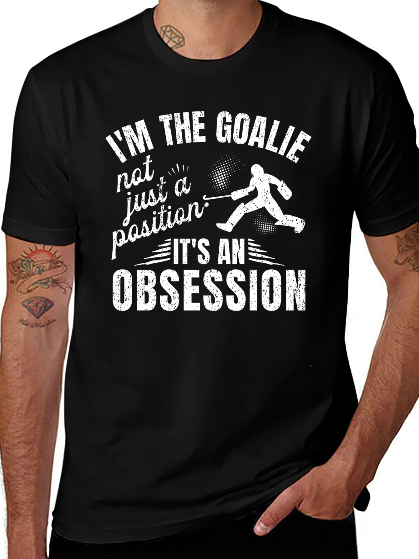 Variant 10 of Goalie Obsession T-Shirt - Hockey Player Graphic Tee