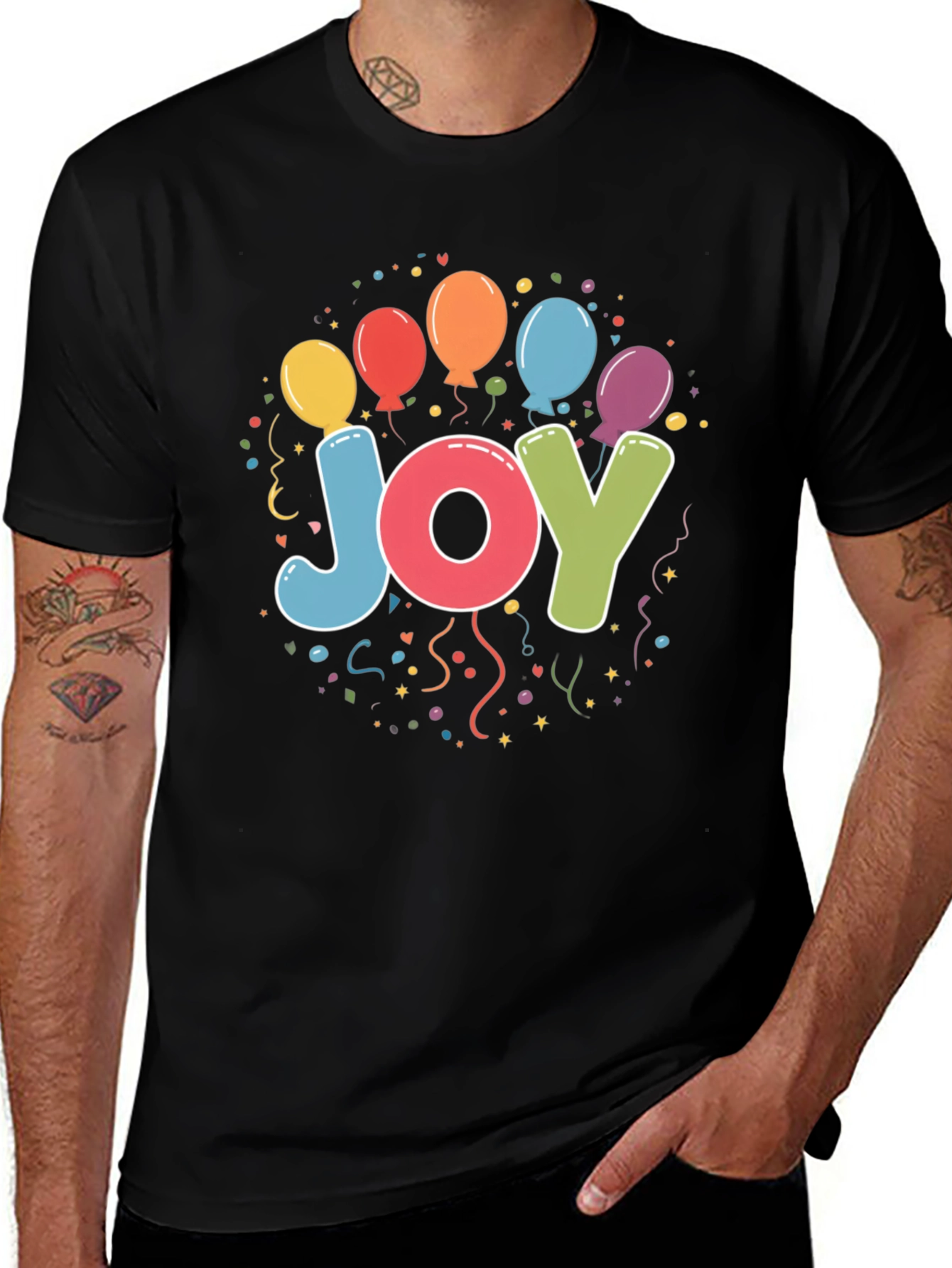 Variant 22 of Joy Balloon Graphic Tee - Celebratory Comfort