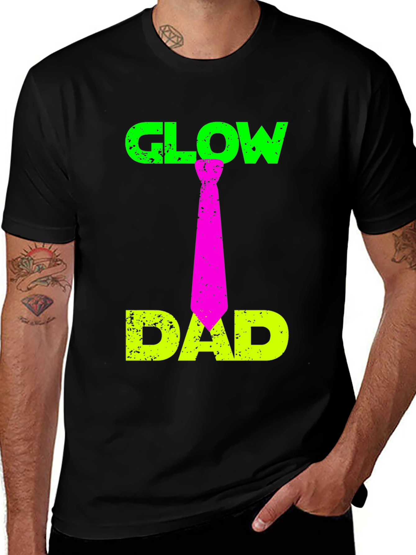 Glow Dad T-Shirt Funny Father's Day Gift