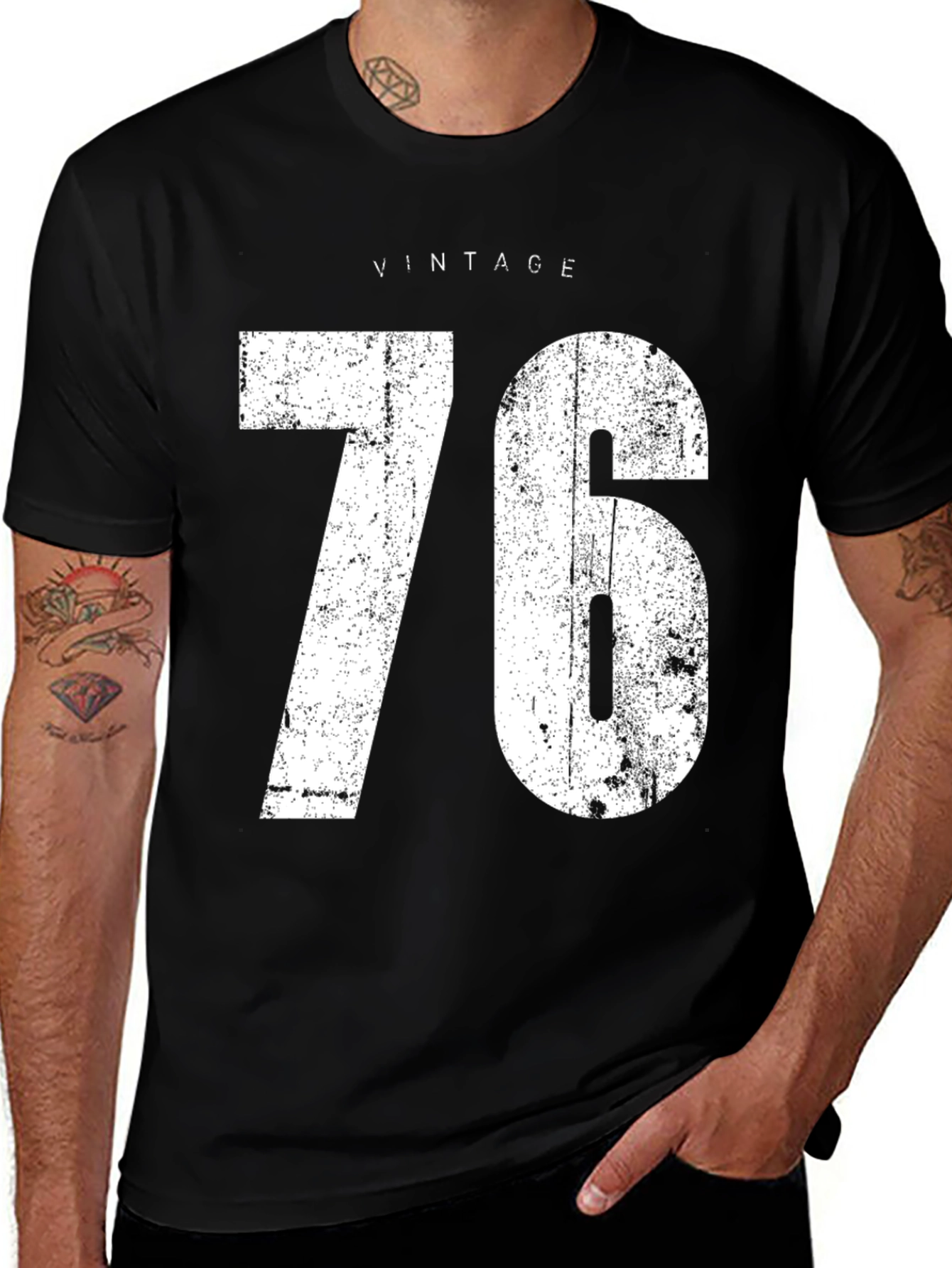 Variant 10 of Vintage 76 Graphic Tee - Retro Style