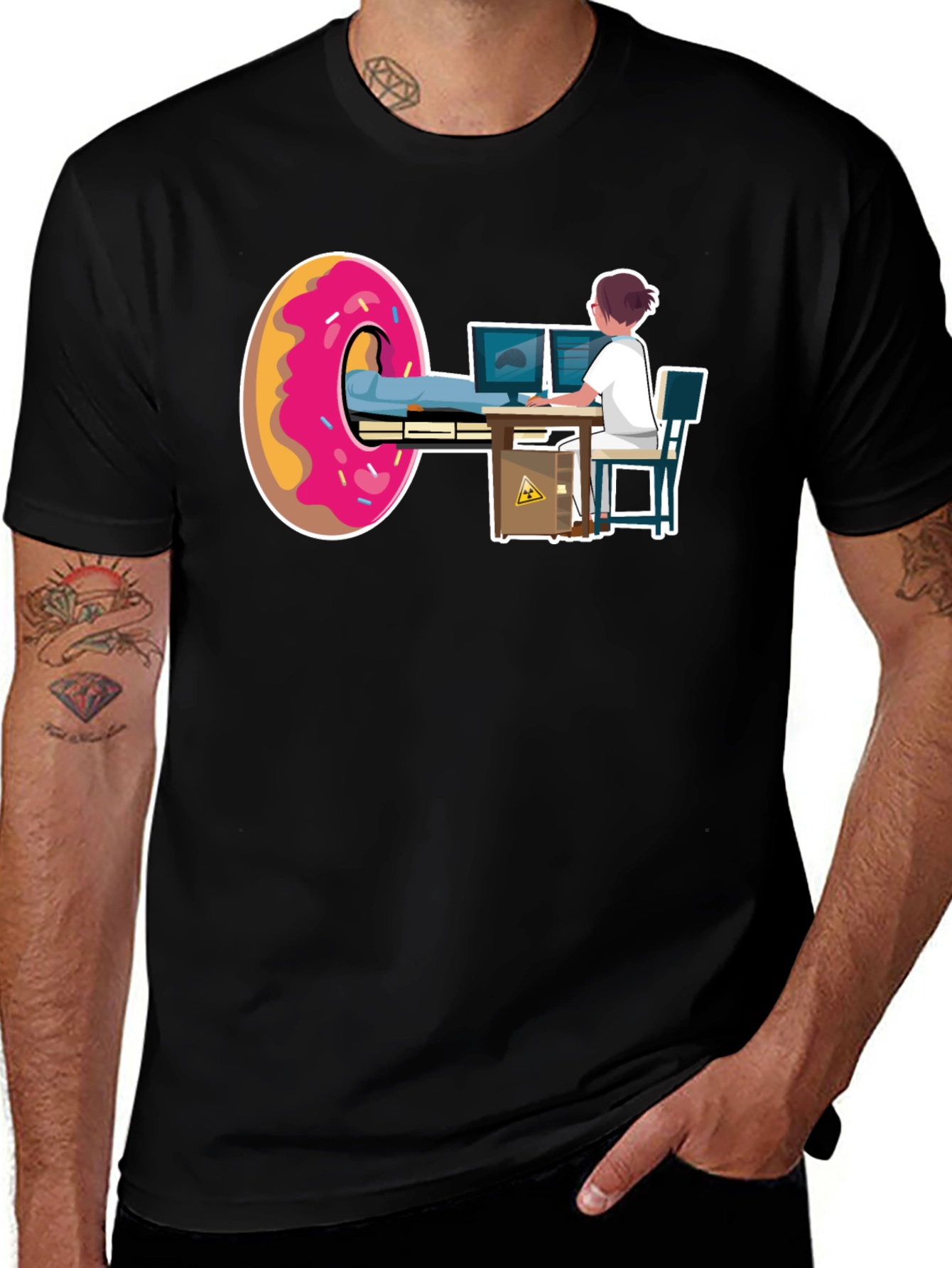 Variant 27 of Funny Donut CT Scan Radiology Tech T-Shirt