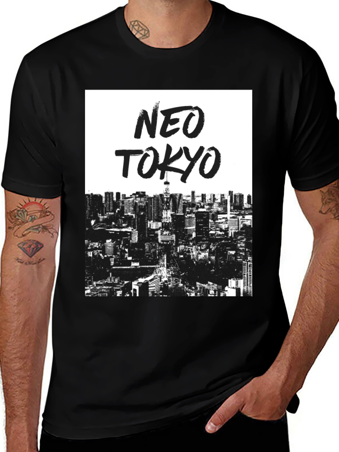 Neo Tokyo T-Shirt - Cityscape Graphic Tee