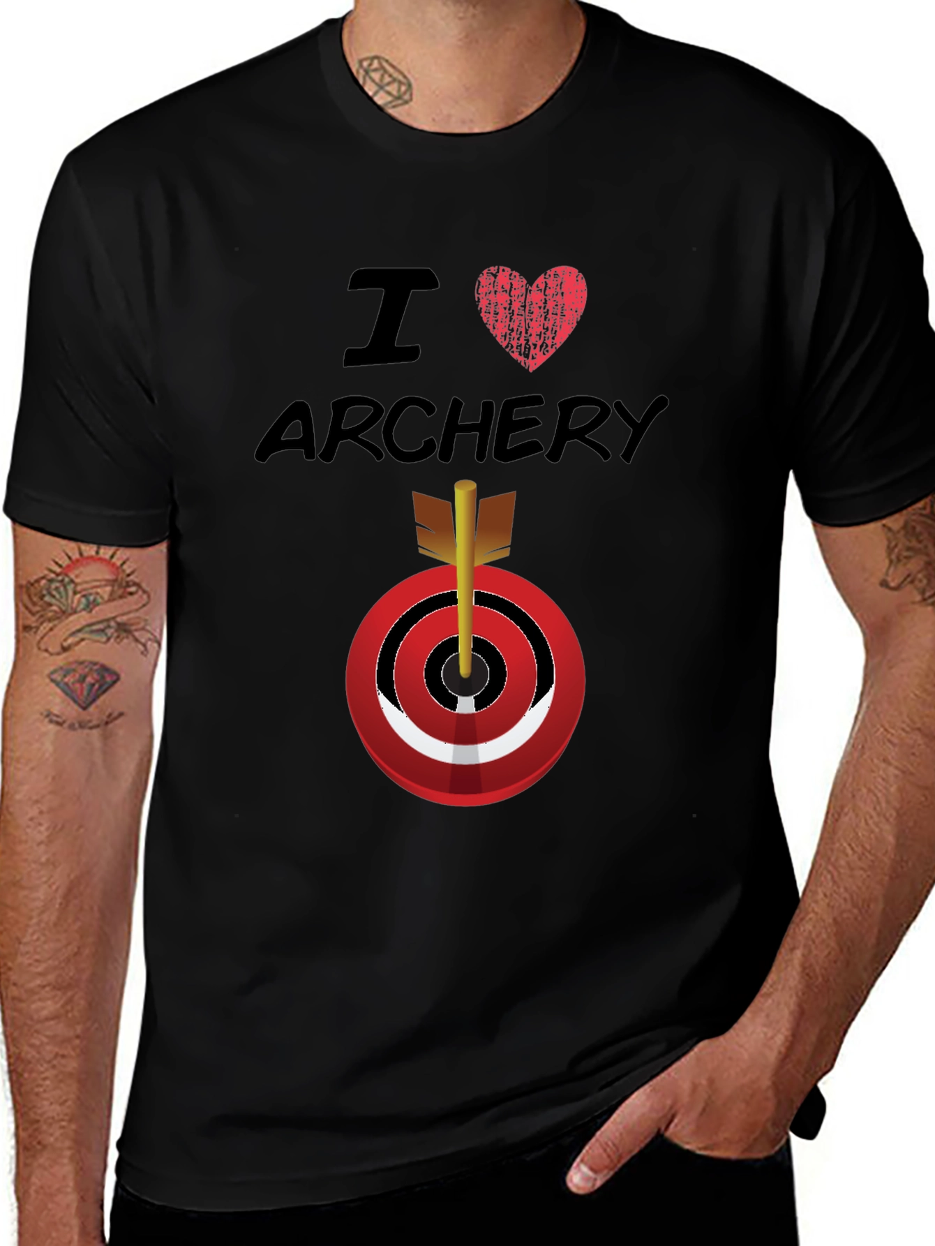 Variant 18 of I Love Archery Graphic T-Shirt