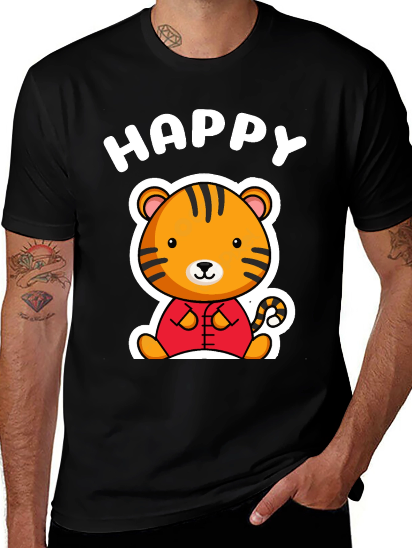 Variant 27 of Happy Tiger Graphic T-Shirt