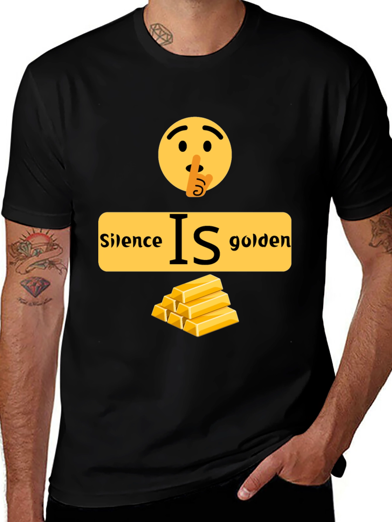 Variant 11 of Silence is Golden Graphic T-Shirt